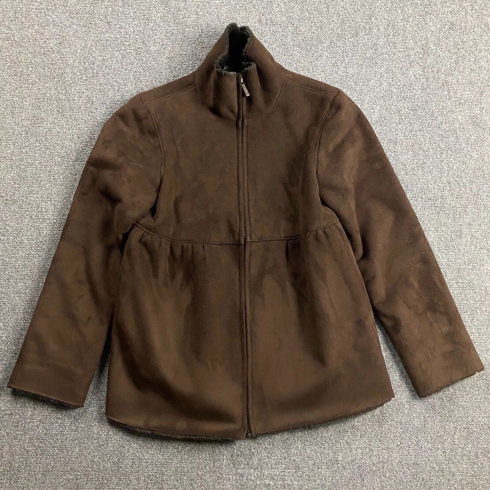 Calvin Klein Calvin Klein Jacket Women's Small Suede Faux Fur Lined Size S / US 4 / IT 40 - 1 Thumbnail