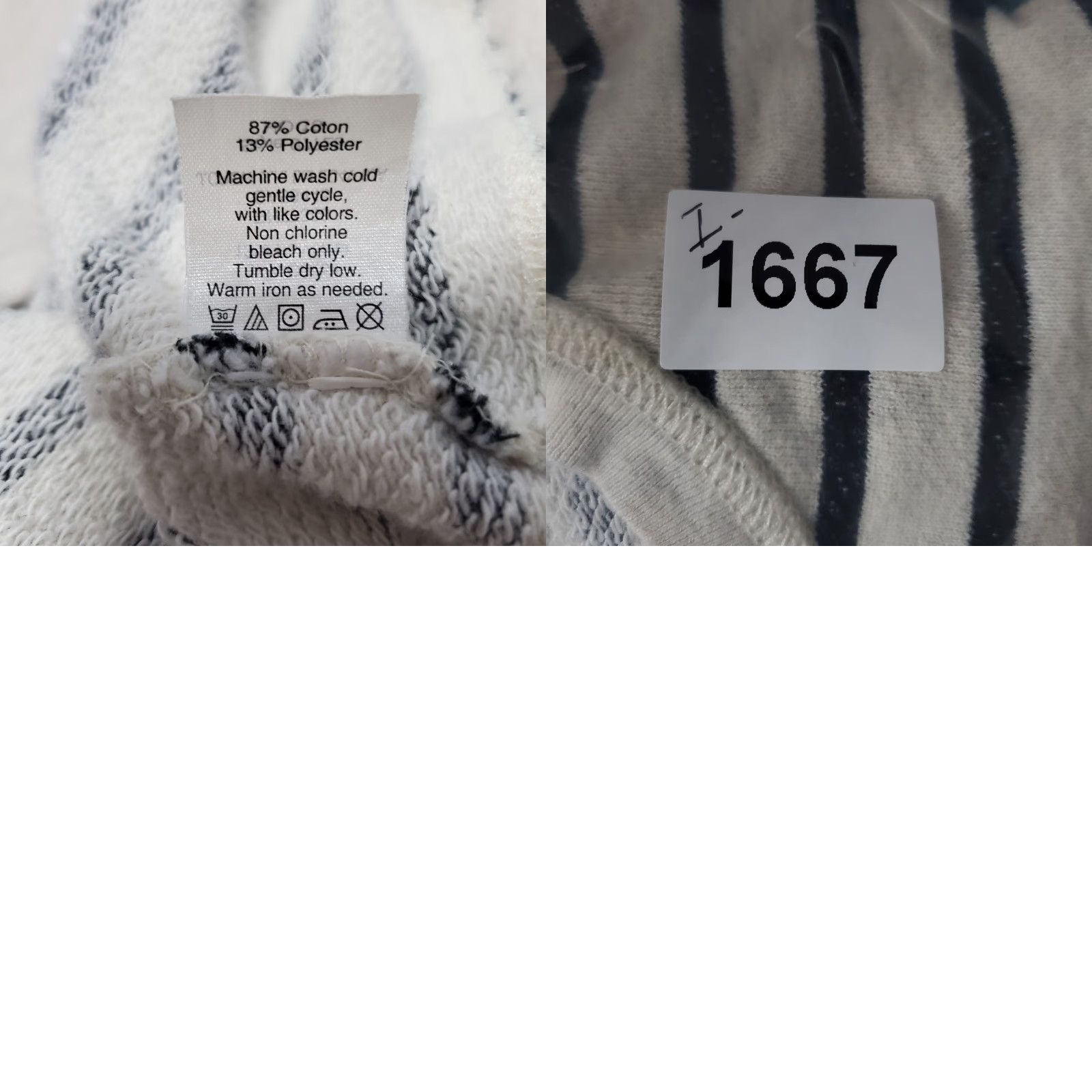 J.Crew J Crew Sweatshirt Women Large Beige Black Striped Cheers Graphic Print Nautical Size L / US 10 / IT 46 - 9 Thumbnail