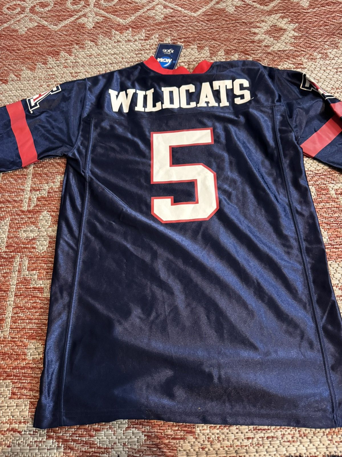NCAA Arizona Wildcats Football Jersey Navy Red Brand New 2XL Size US XXL / EU 58 / 5 - 5 Thumbnail
