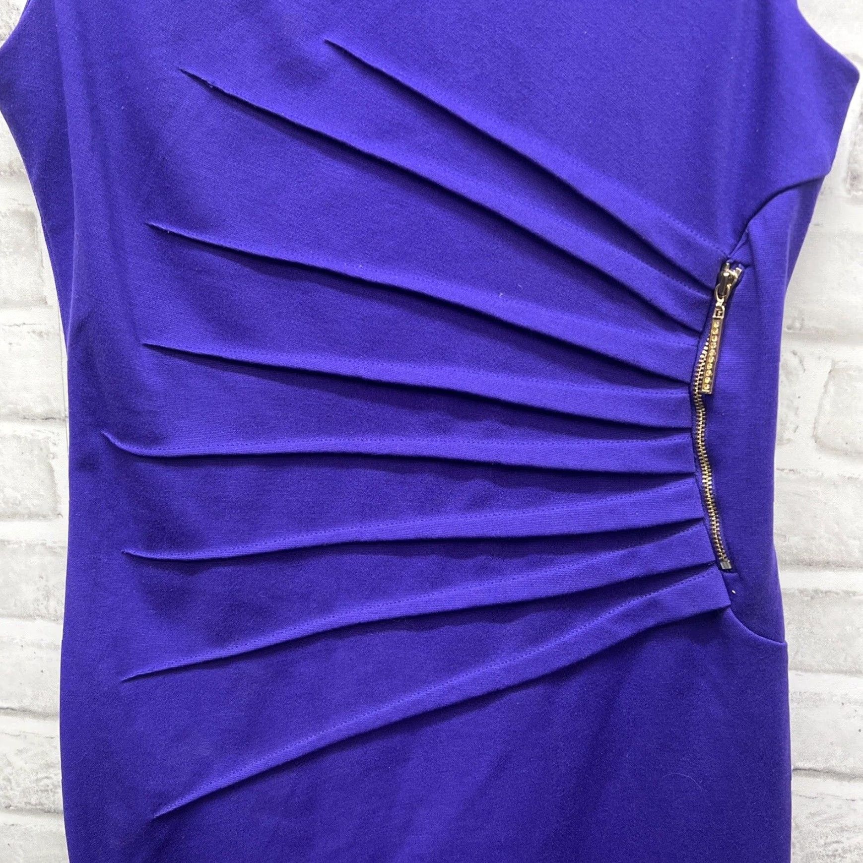 Vintage Ivanka Trump Short Purple Dress Women's Size 2 Size 26" / US 2 / IT 38 - 2 Thumbnail