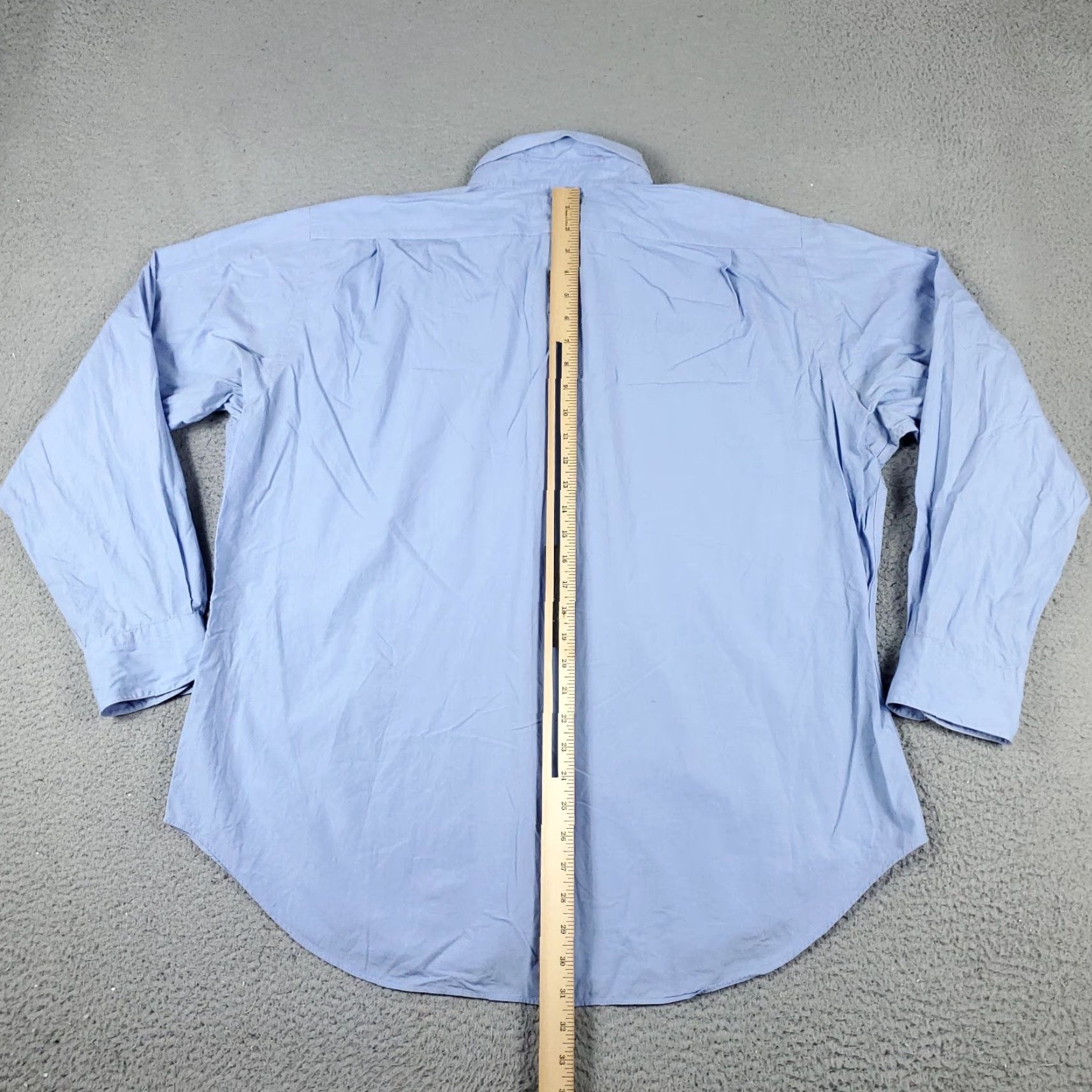 Ralph Lauren Ralph Lauren Shirt Mens 17 Blue Dress Button-Down Long Sleeve Cotton Regular Classic Casual Business 2000s Mens Size 46R - 6 Thumbnail