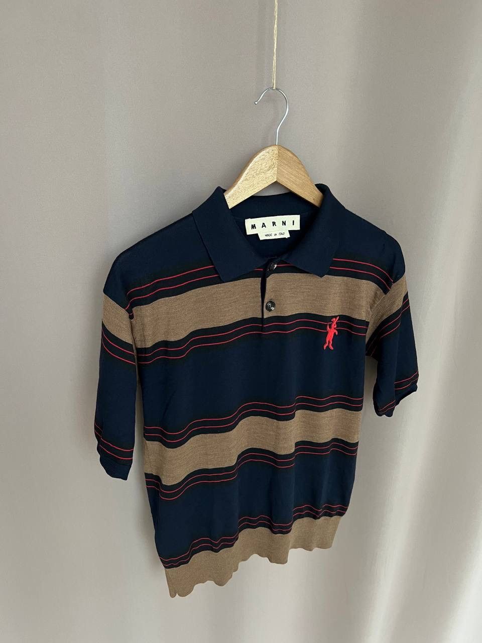 Marni Marni Wool Striped Polo Shirt Womens Size 48 Short Sleeve Size M / US 6-8 / IT 42-44 - 5 Thumbnail