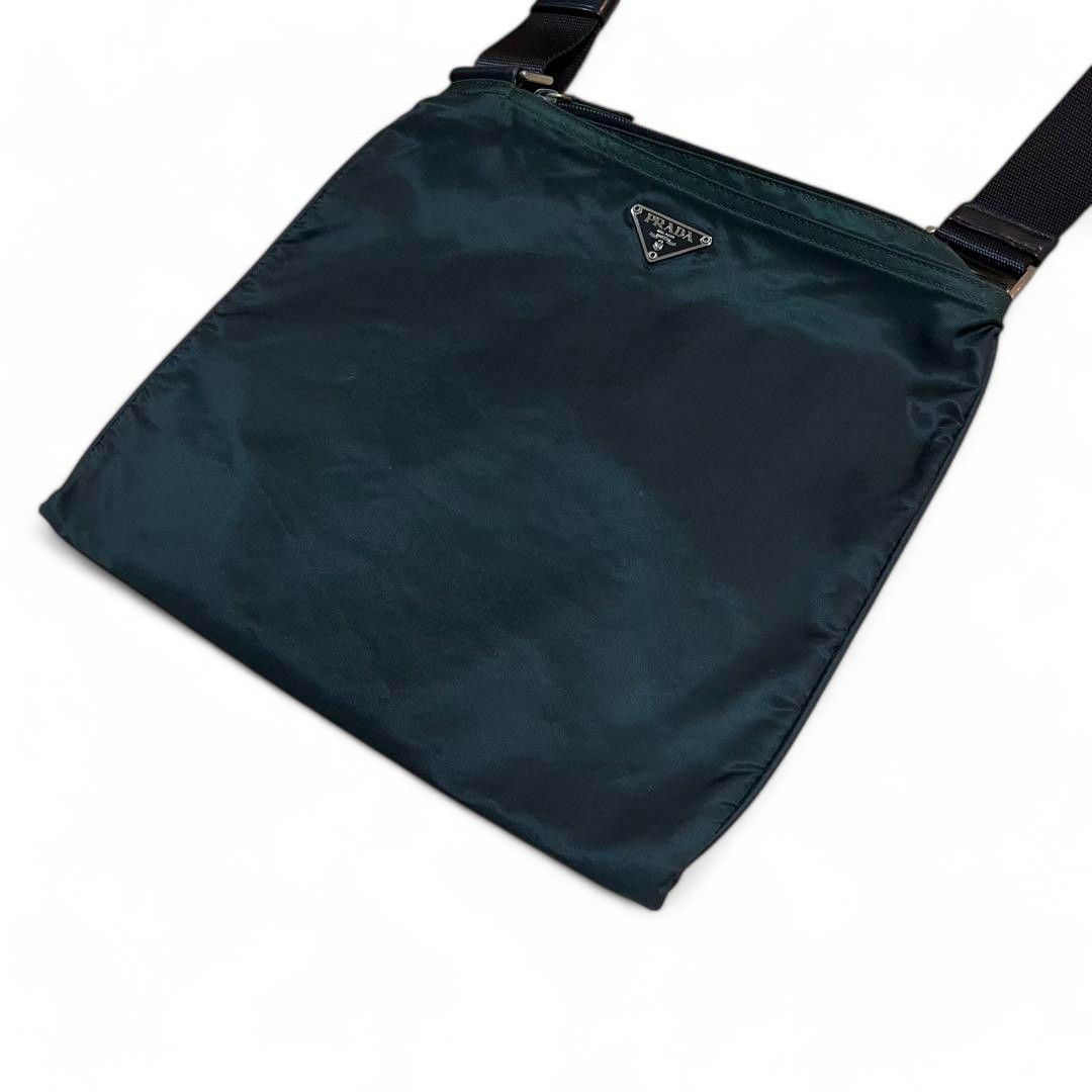 Prada Prada - Shoulder Bag Crossbody Khaki Vintage Triangle Logo Size ONE SIZE - 3 Thumbnail