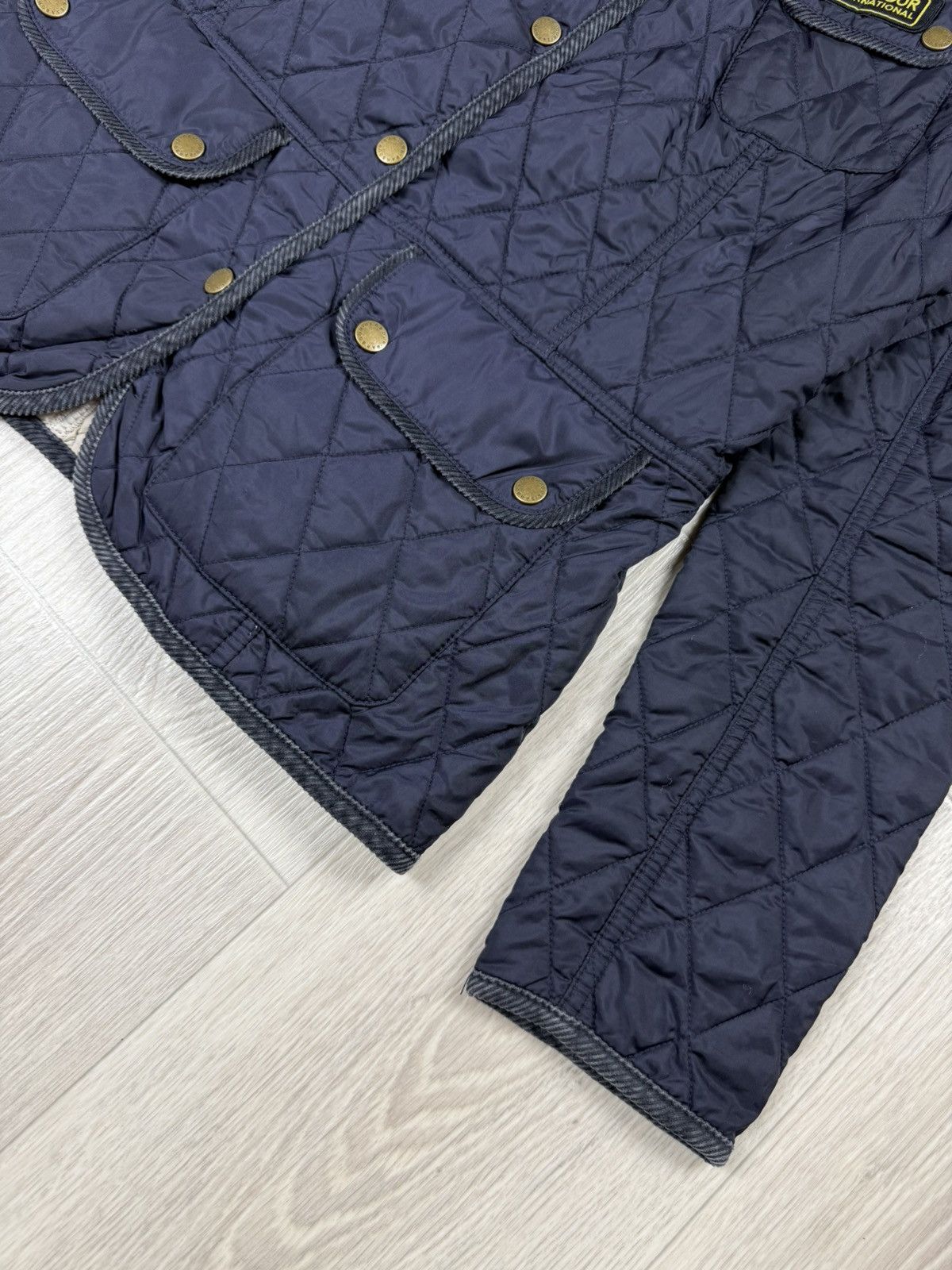 Barbour Barbour International Women Navy Polarquilted Jacket Size 10 Size L / US 10 / IT 46 - 5 Thumbnail