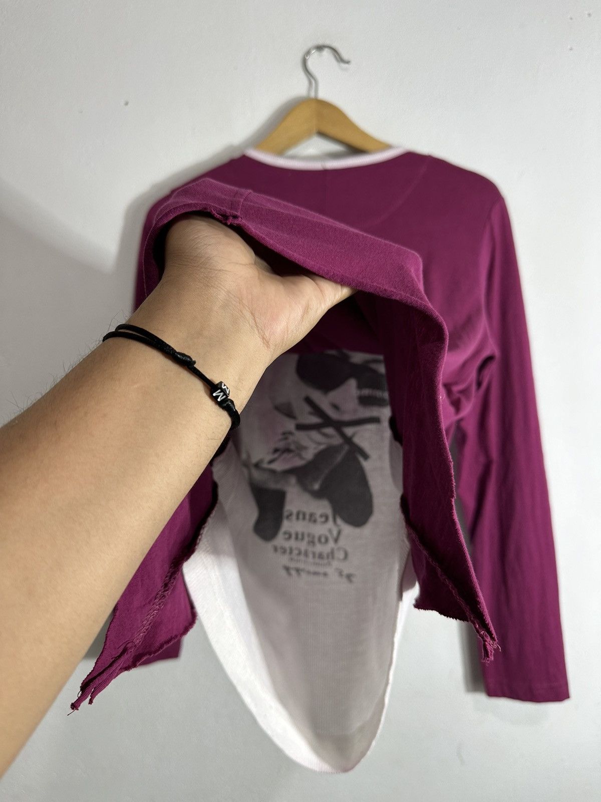 Japanese Brand 2-FIVE HOMME VOGUE DOUBLE LAYER CARDIGAN LONG SLEEVE TEE Size US S / EU 44-46 / 1 - 6 Thumbnail