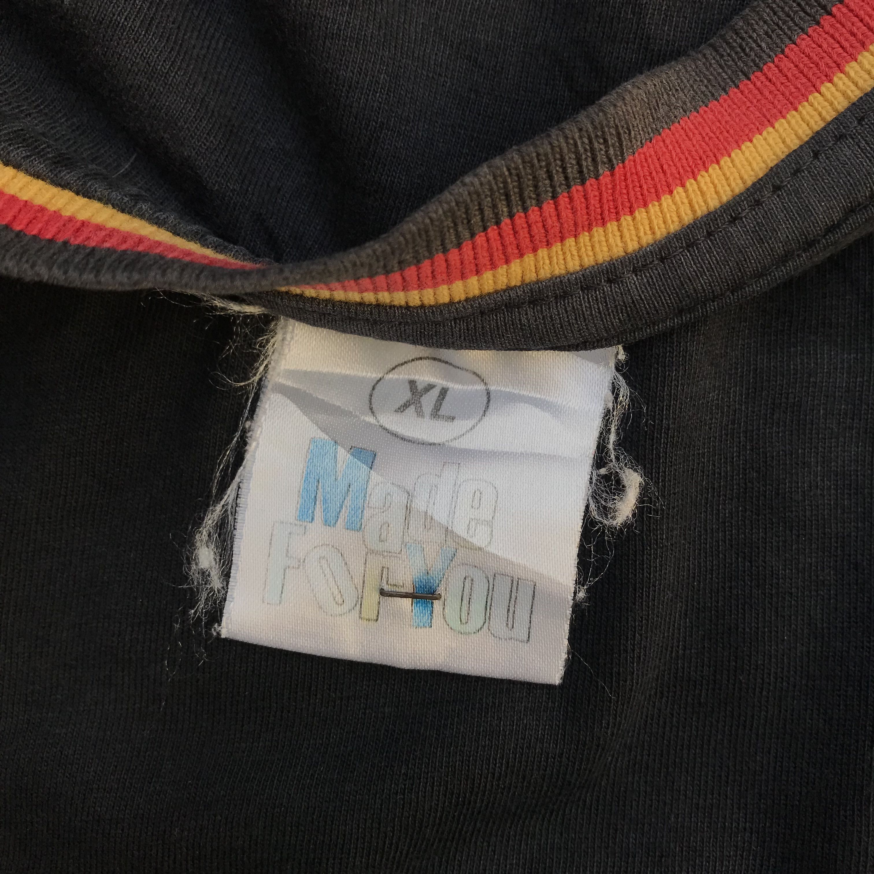 Vintage Vintage germany Deutschland Ringer Black Tshirt Tee Size US L / EU 52-54 / 3 - 3 Thumbnail