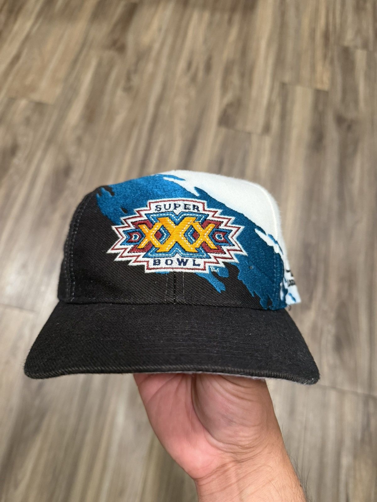 Logo Athletic Vintage Logo Athletic Super Bowl XXX Black Splash hat Size ONE SIZE - 1 Thumbnail