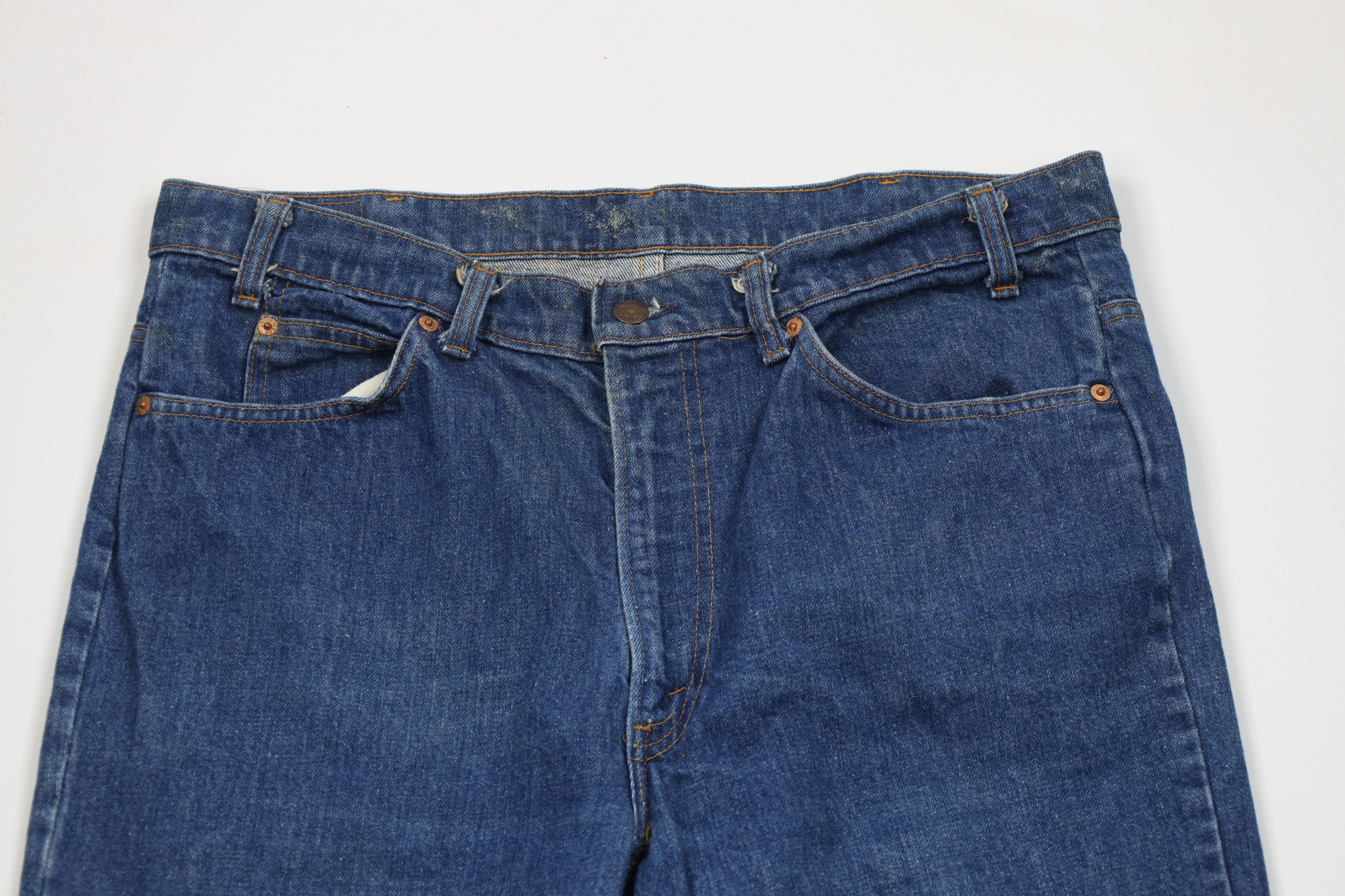 Levi's Vintage 80s Levis 517 Orange Tab Western Flared Jeans USA Size US 38 / EU 54 - 2 Thumbnail