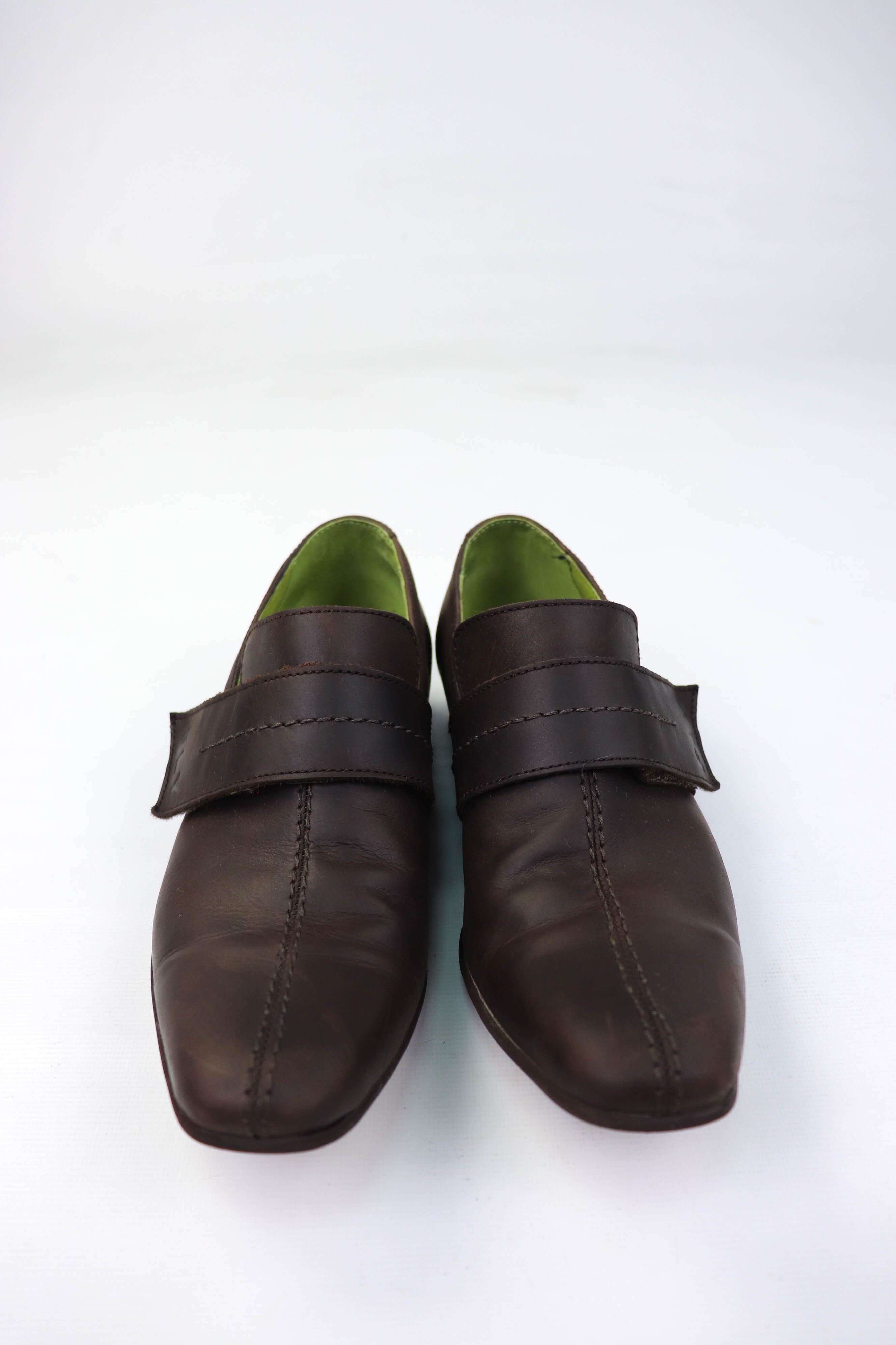 Fly London FLY London Vintage Dark Brown Leather Velcro Derby Shoes Size US 9 / EU 42 - 6 Thumbnail