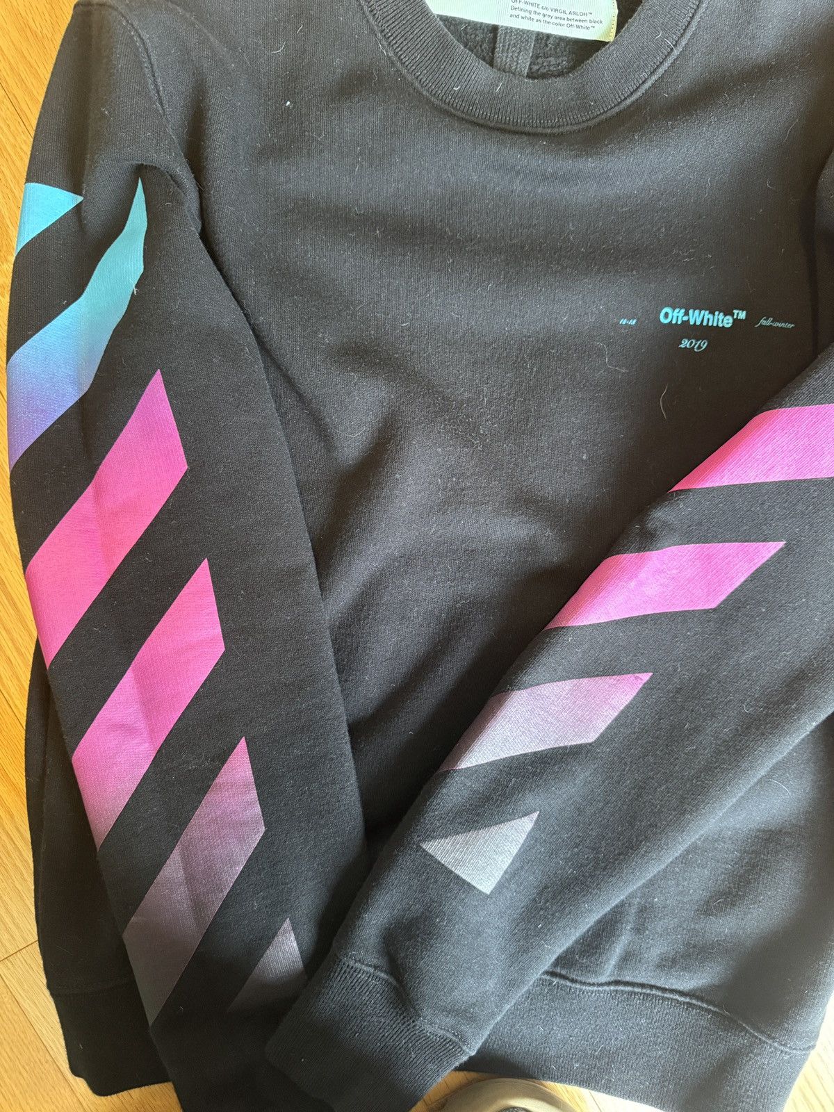 Off-White Off-White “Business Casual” Gradient Cross Print Crewneck Size US S / EU 44-46 / 1 - 3 Thumbnail