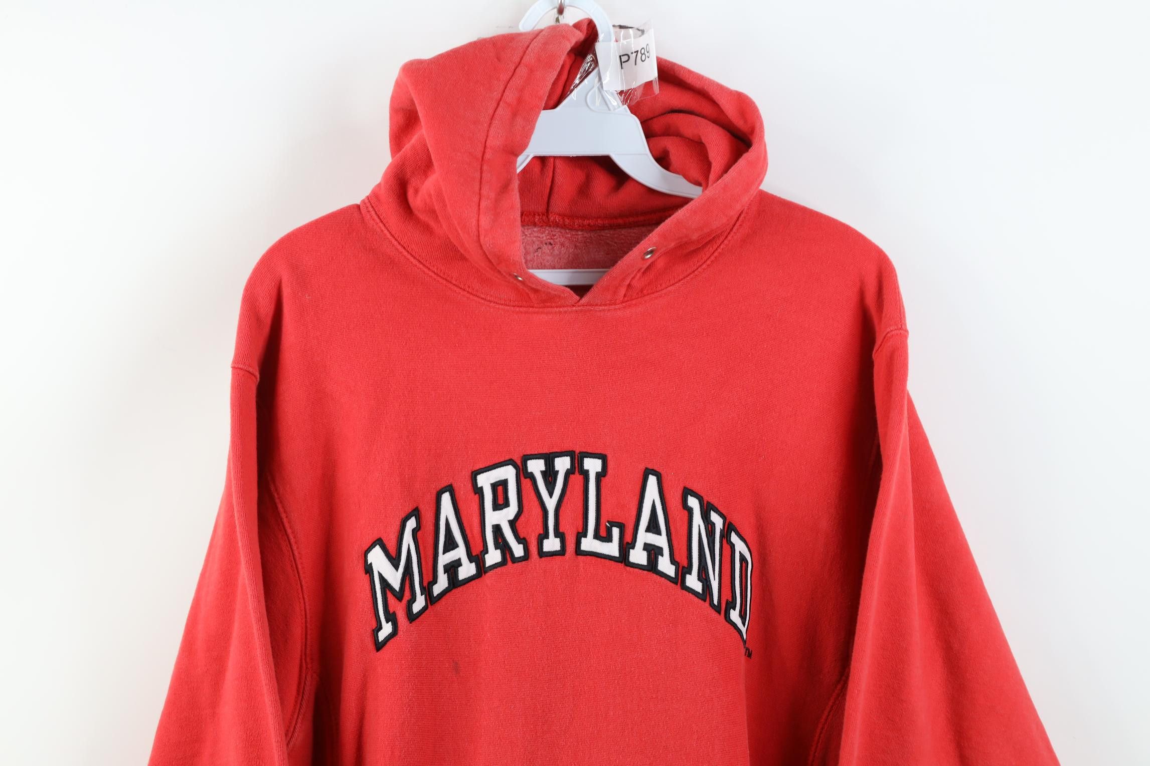 Vintage Vintage 90s University of Maryland Hoodie Sweatshirt Size M / US 6-8 / IT 42-44 - 2 Thumbnail