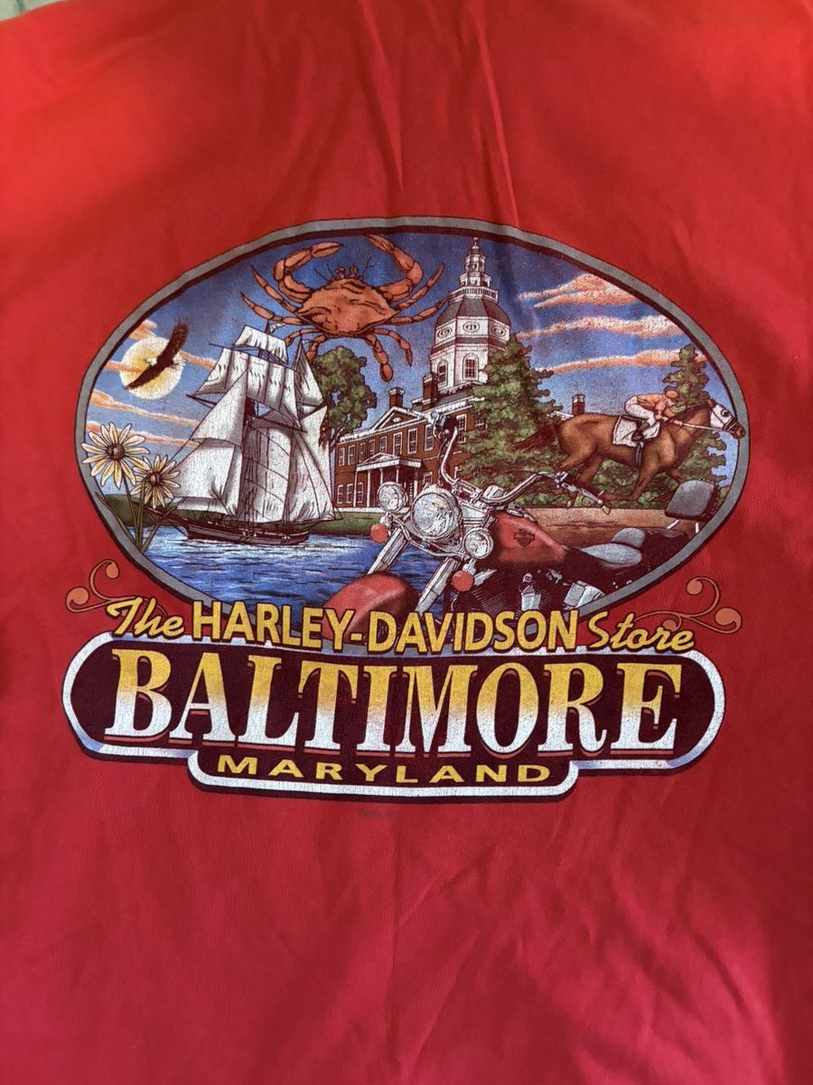 Harley Davidson Vintage Harley Davidson Baltimore, Maryland shirt Size US L / EU 52-54 / 3 - 1 Thumbnail