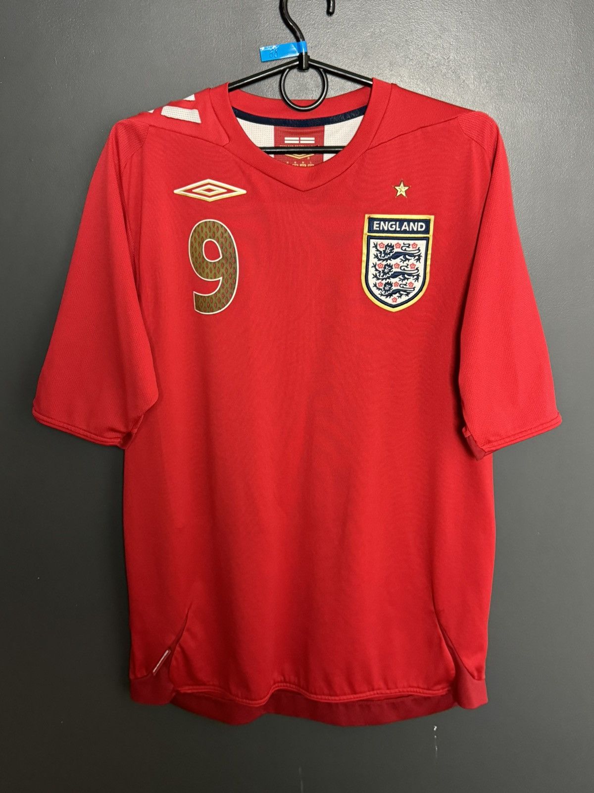 Umbro England National Team 06/08 Away Rooney Football Jersey Size US M / EU 48-50 / 2 - 2 Thumbnail