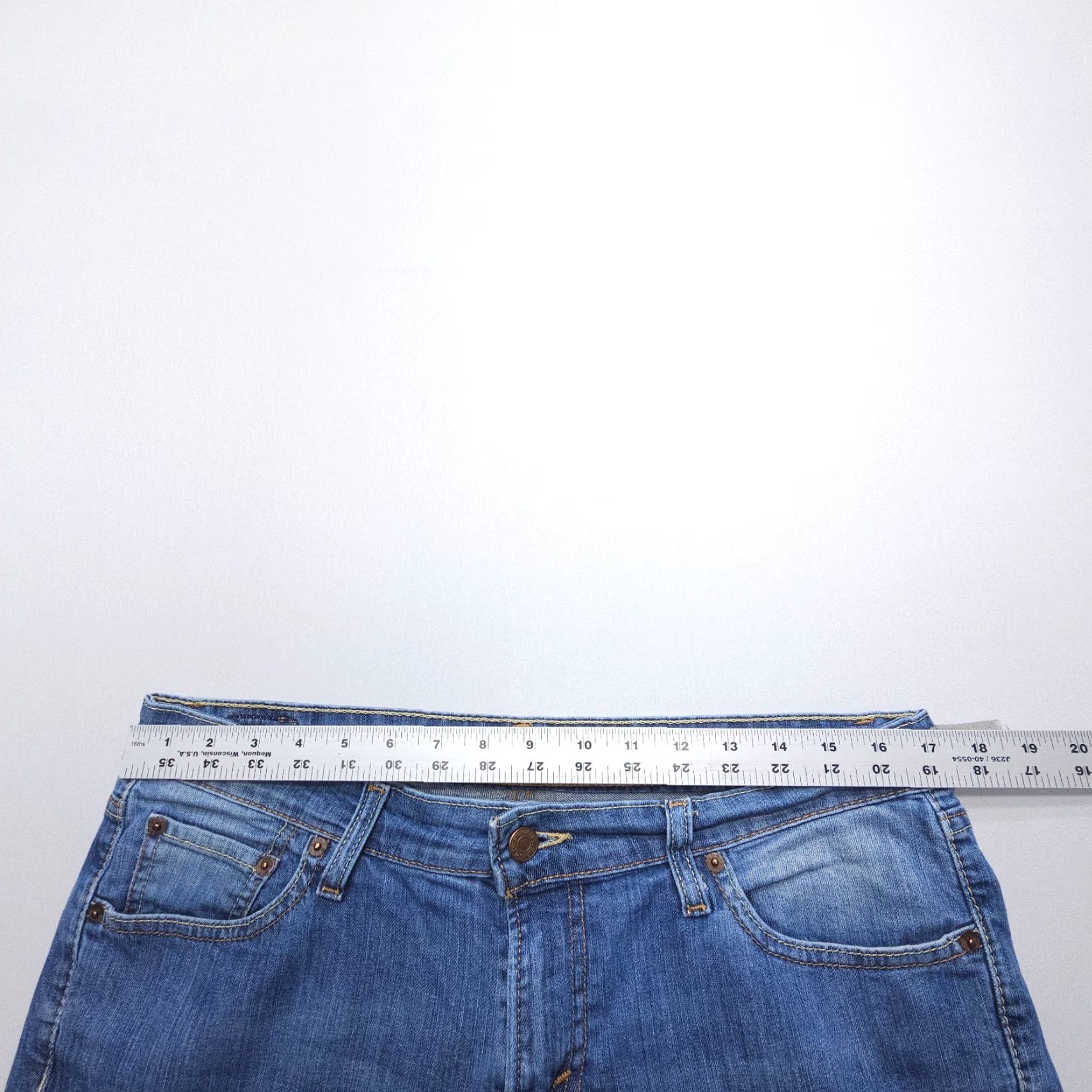 Levi's VINTAGE Levi’s 518 Boot Cut Jeans Juniors 13 Blue Y2K 2000's Southwestern 90s Levi's Womens Jeans Size 34" / US 12 / IT 48 - 7 Thumbnail