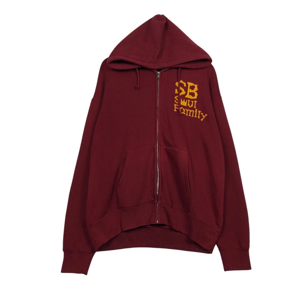 Japanese Brand Vintage Peace Skull Crown Hoodie Maroon Street Punk Graphic Size US L / EU 52-54 / 3 - 2 Thumbnail