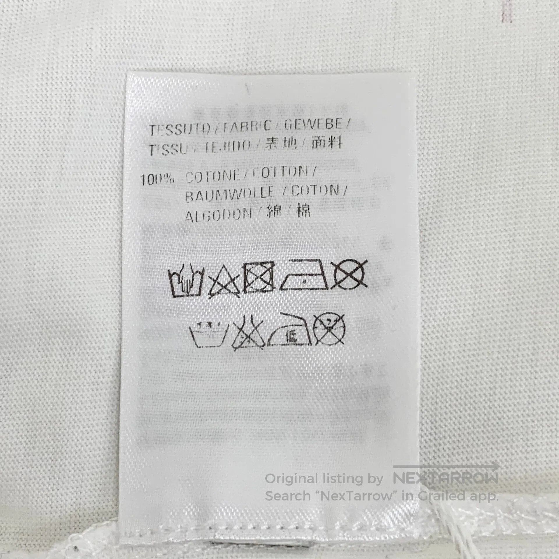Balenciaga Balenciaga White logo lettering print cotton round-neck sh Size US M / EU 48-50 / 2 - 7 Thumbnail