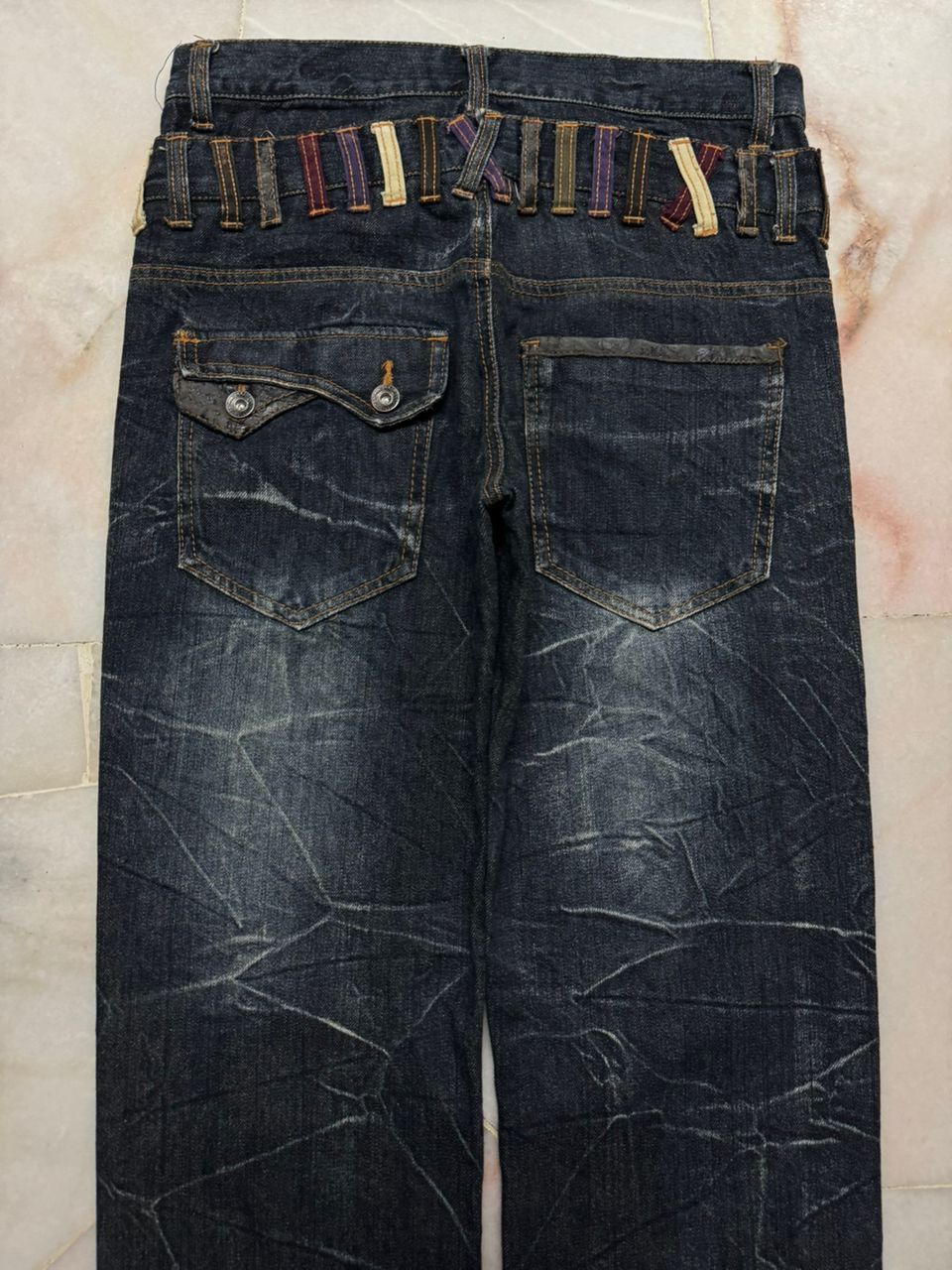 Undercover 💥Double Waist💥Insane Nylus Clawmark Zipper Style Dark Jeans Size US 29 - 15 Thumbnail