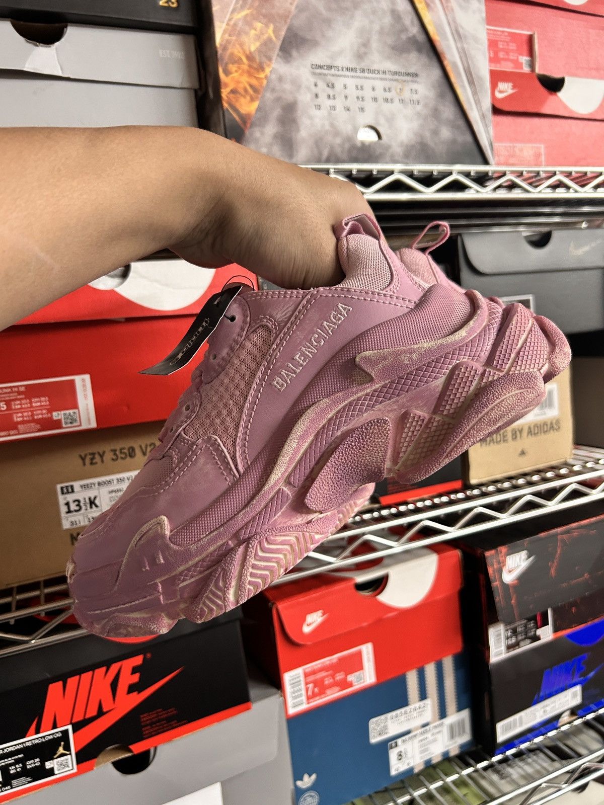 Balenciaga Faded Pink Triple S Size 5US