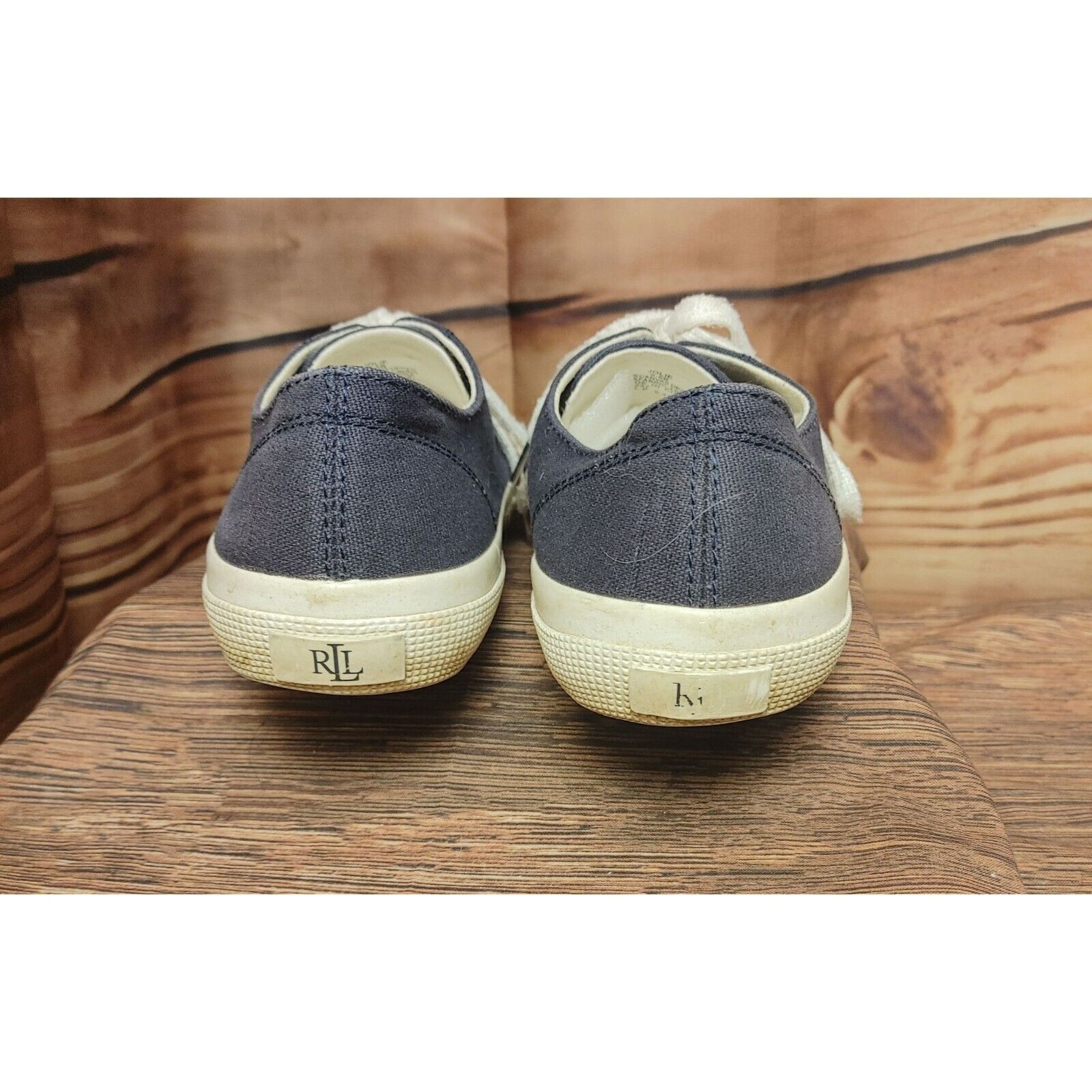 Ralph Lauren Lauren Women's Navy Blue Low Top Canvas Sneakers 9.5 Size US 9.5 / IT 39.5 - 5 Thumbnail