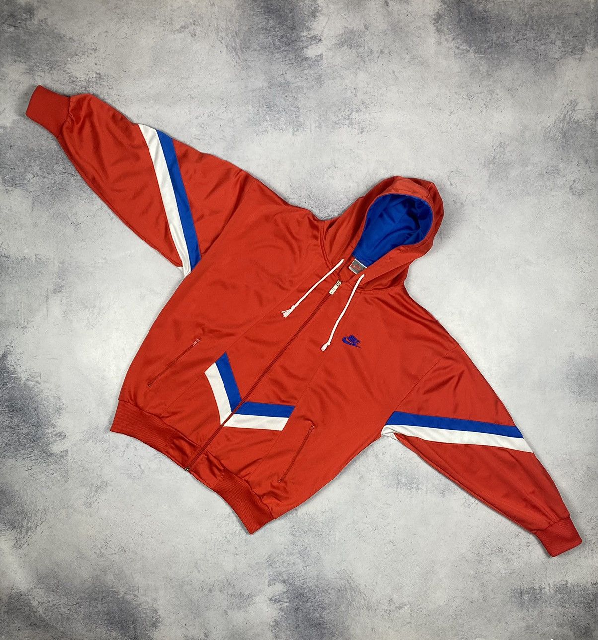 Nike Vintage 80s Nike Windbreaker Jacket Full Zip Hoodie Men’s Size US L / EU 52-54 / 3 - 6 Thumbnail
