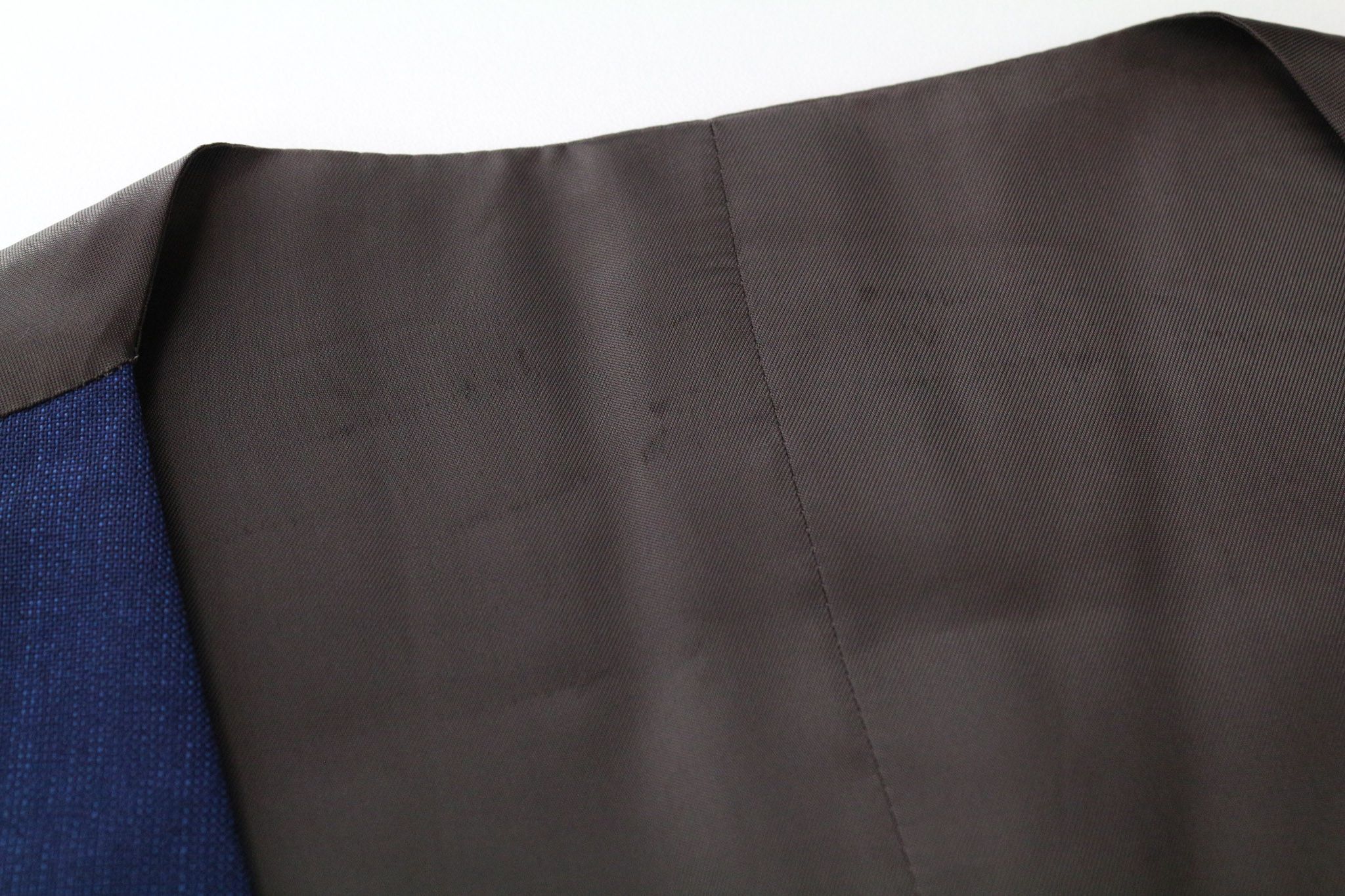 Suitsupply FERRARA UK36R Blue Wool Lined Waistcoat 76260 Size 36R - 8 Thumbnail