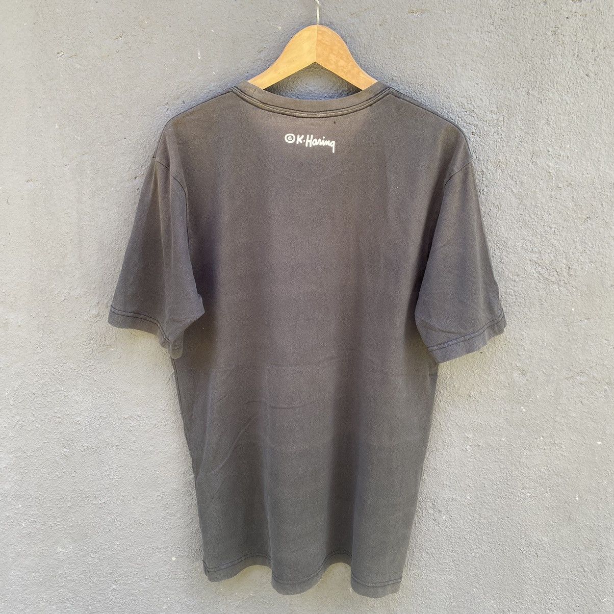 Keith Haring Thrashed Faded Vintage Keith Haring Pisa 89 ERD GRUNGE TEE Size US L / EU 52-54 / 3 - 3 Thumbnail