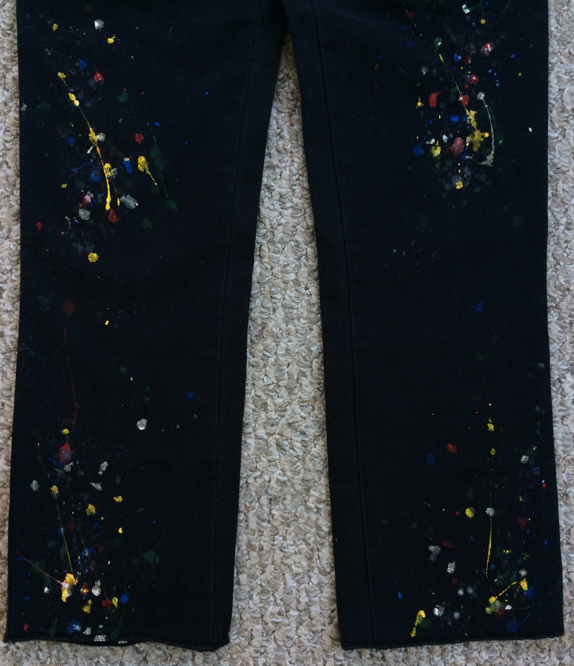 Number (N)ine FW08 Number (N)ine Painted Pants Size US 30 / EU 46 - 3 Thumbnail