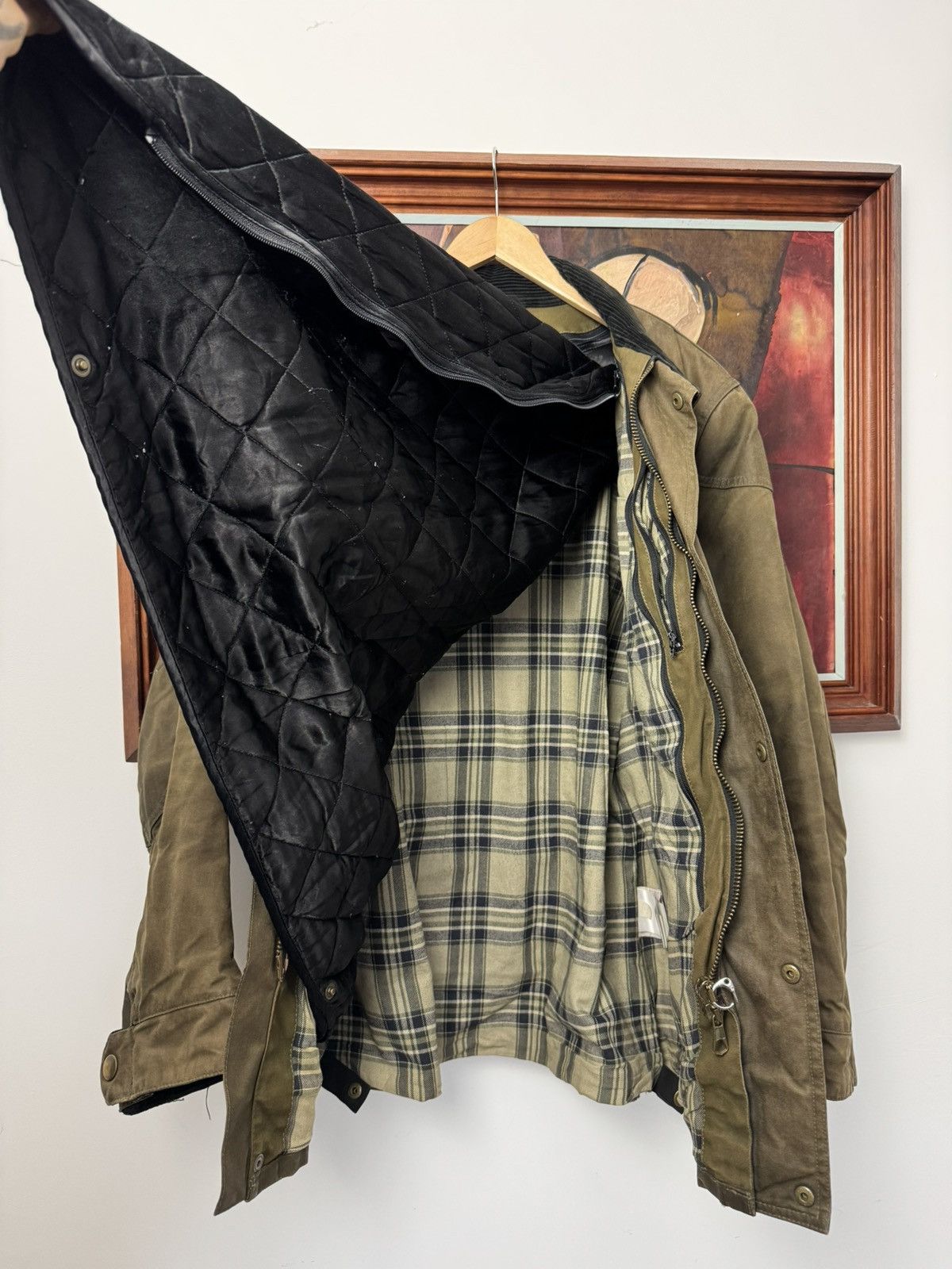 Belstaff Belstaff waxed jacket vintage casual distressed olive rare Size US M / EU 48-50 / 2 - 5 Thumbnail