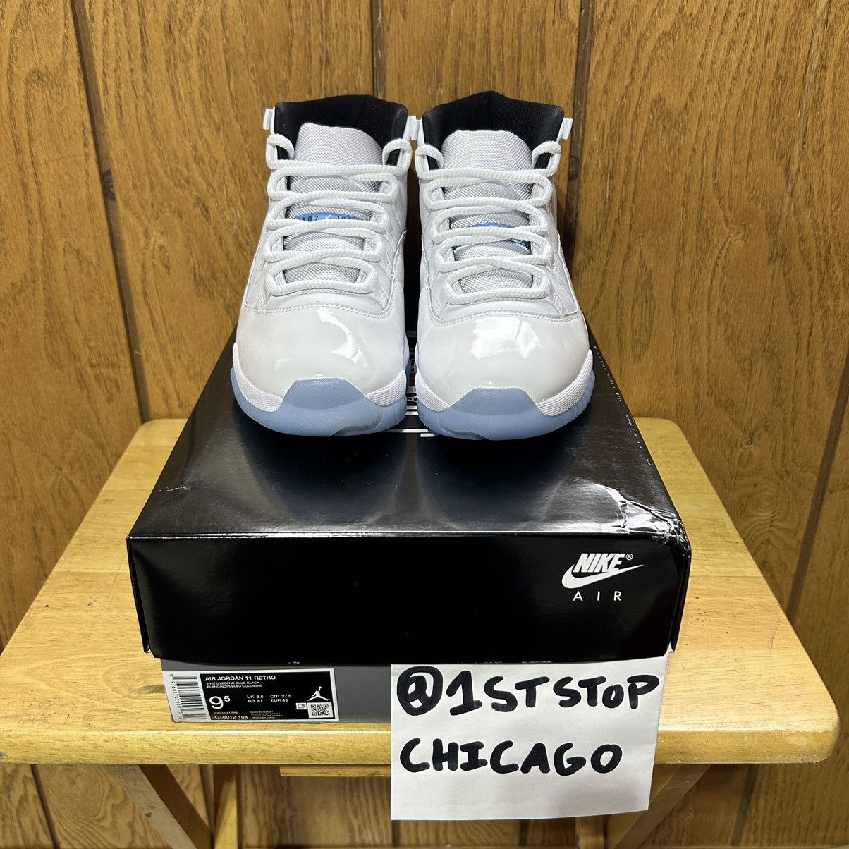Designer × Jordan Brand × Nike Air Jordan 11 Retro Legend Blue 2024 Mens Size 9.5 NEW Size US 9.5 / EU 42-43 - 2 Thumbnail
