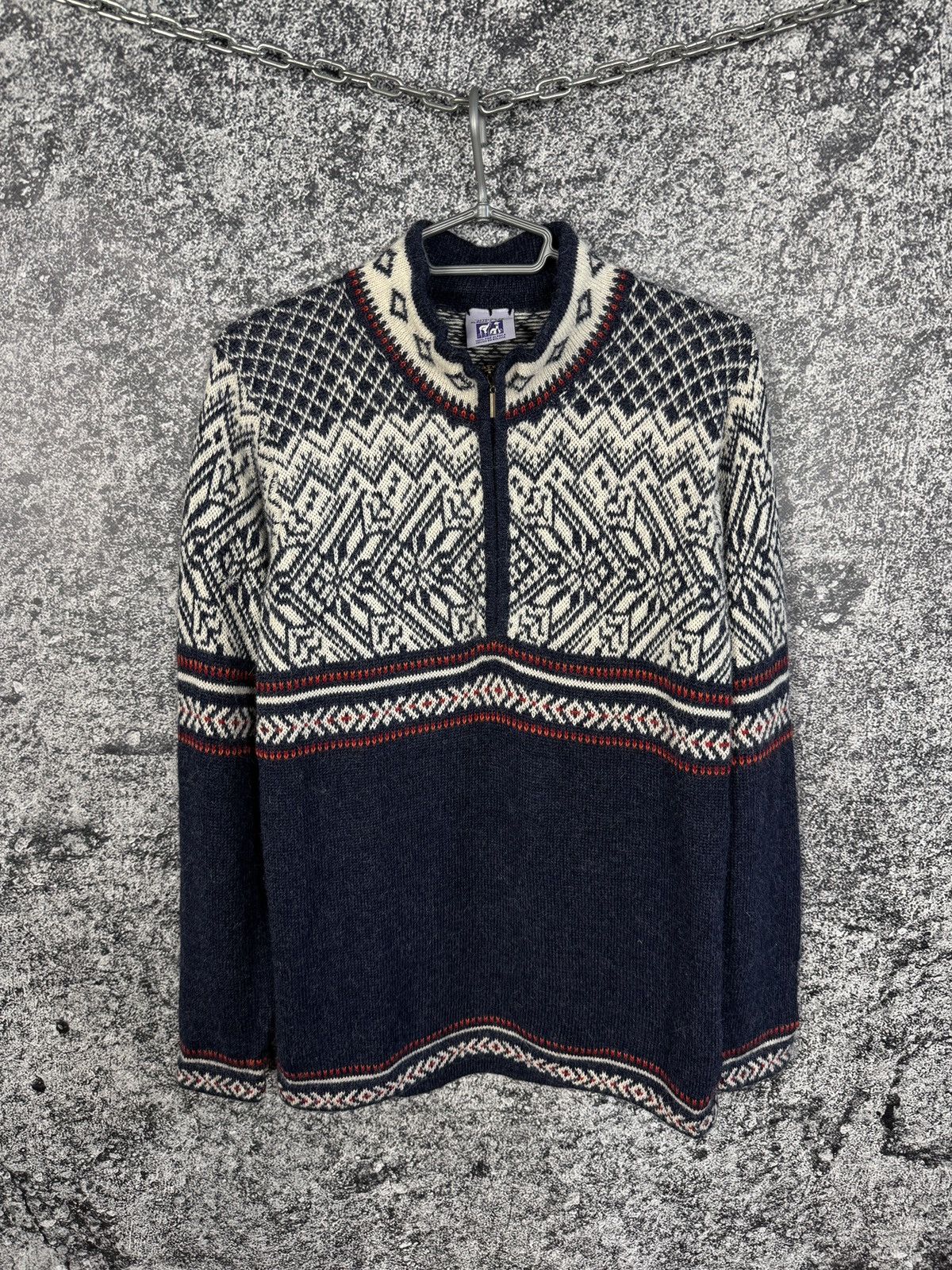 Vintage Attelier De Alpaca Arte 1/4 Zip Wool Sweater Ski Lodge Sz M Size US M / EU 48-50 / 2 - 1 Thumbnail