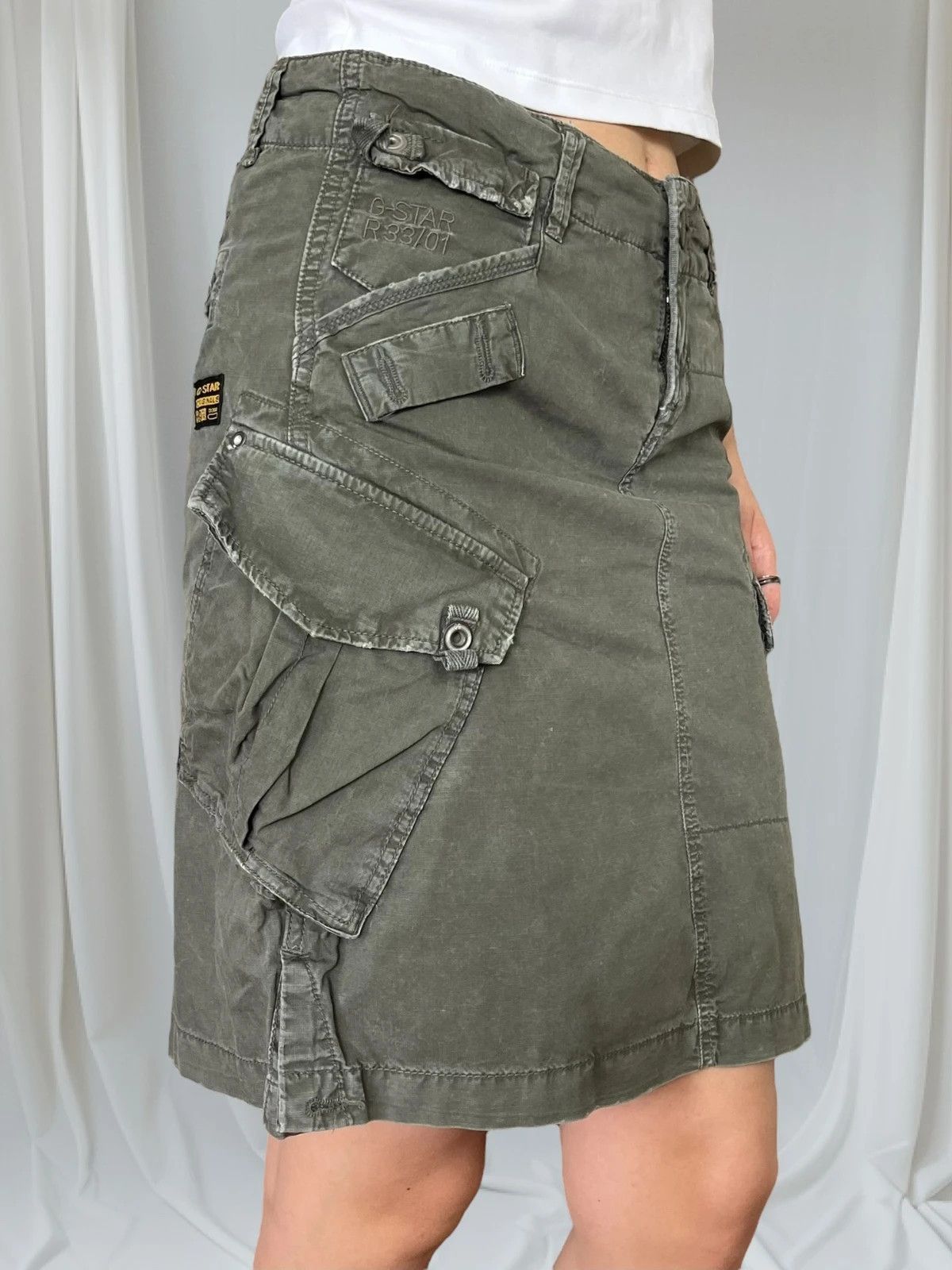 G-Star Vintage 00s G-Star RAW Knee-Length Skirt women girl y2k Size 28" / US 6 / IT 42 - 2 Thumbnail