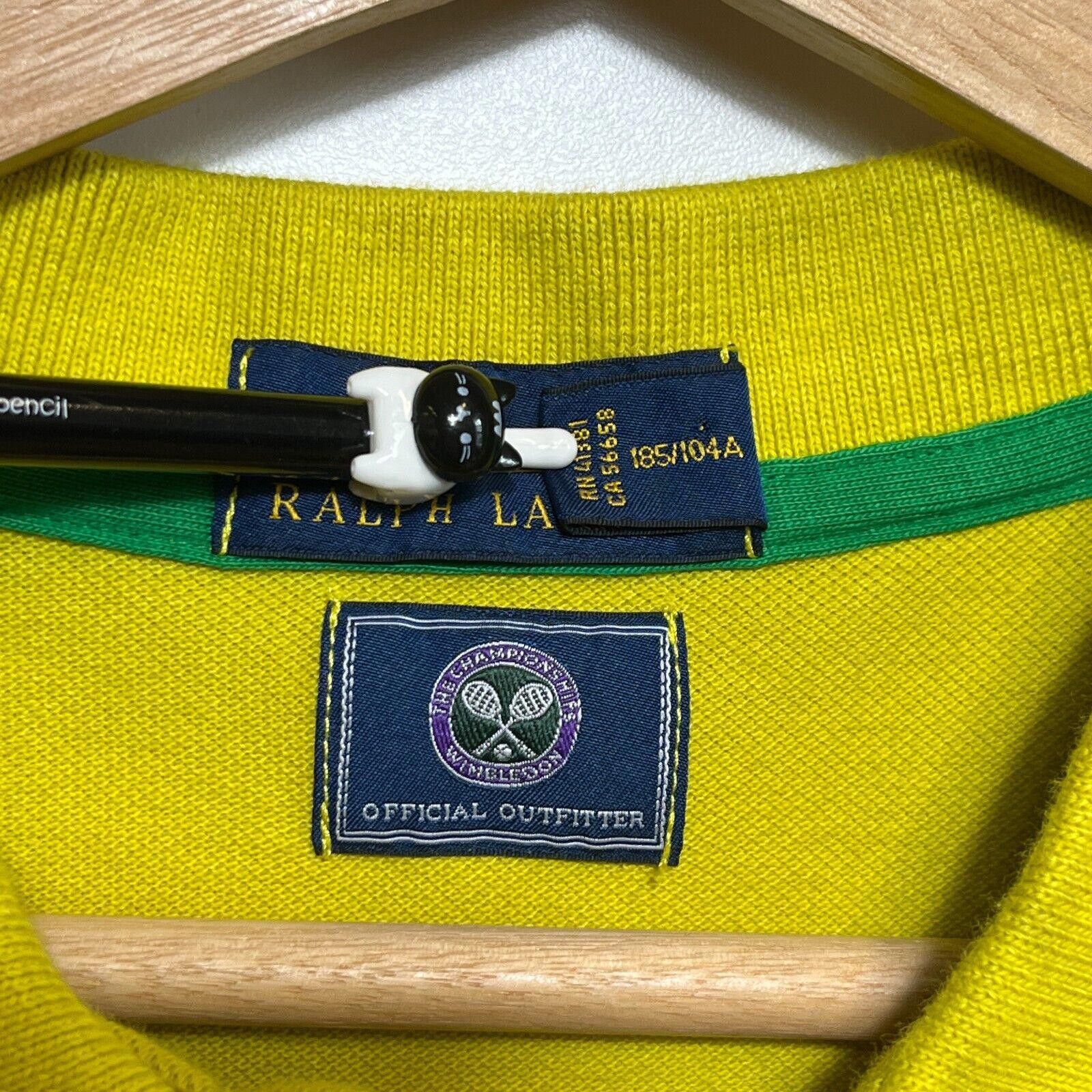 Polo Ralph Lauren Polo Ralph Lauren Wimbledon Collection Yellow Polo XL Tennis Size US XL / EU 56 / 4 - 7 Thumbnail