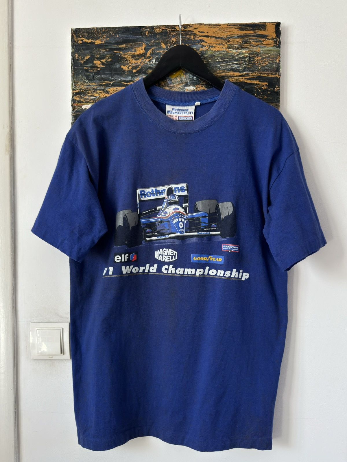 Formula 1 × Vintage Vintage 90s Formula Uno Renault Formula 1 Tee T Shirt Size US XL / EU 56 / 4 - 2 Thumbnail