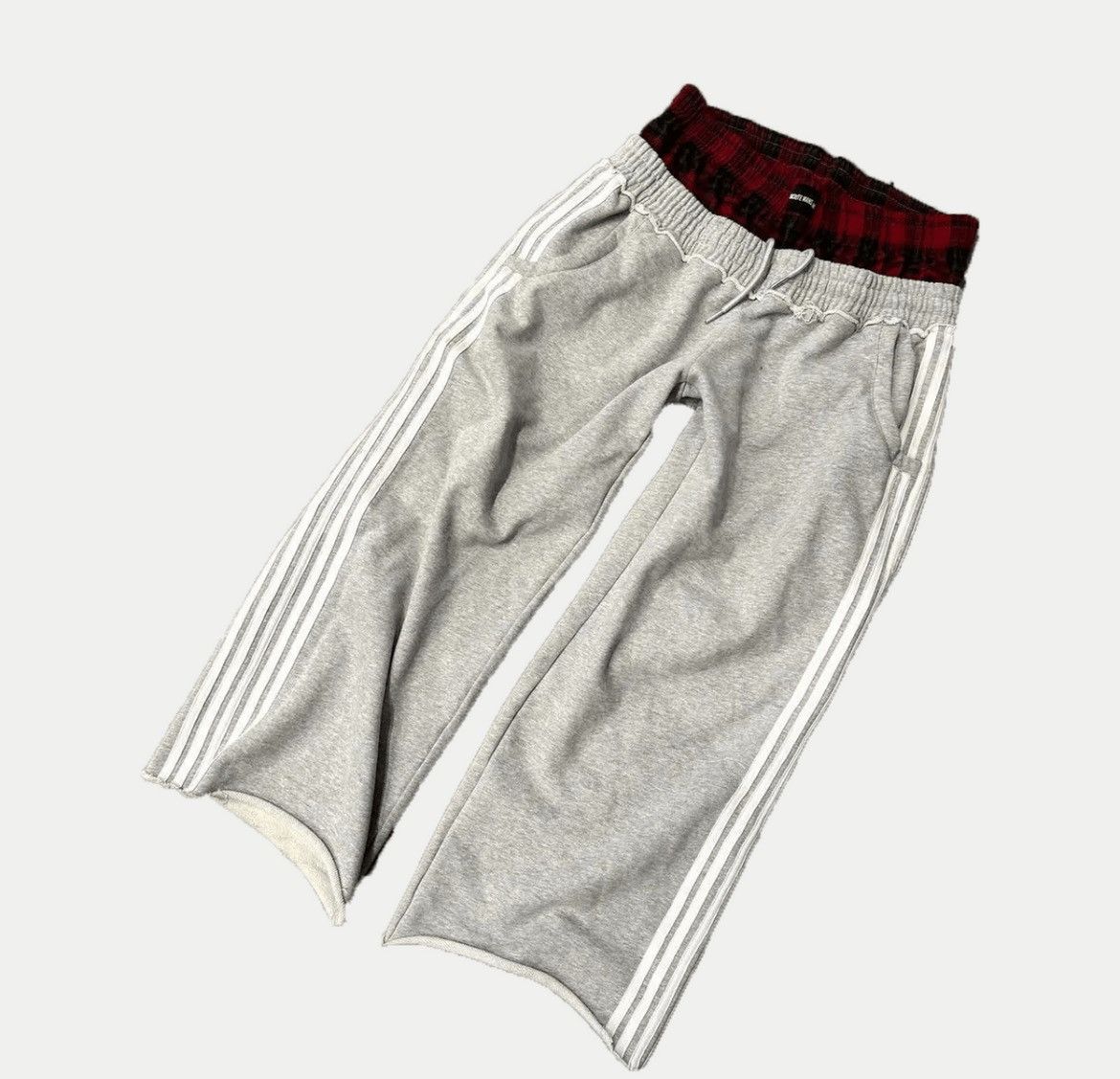 Japanese Brand Grey Double Waist Boxer Baggy Sweatpants Size US 34 / EU 50 - 1 Thumbnail