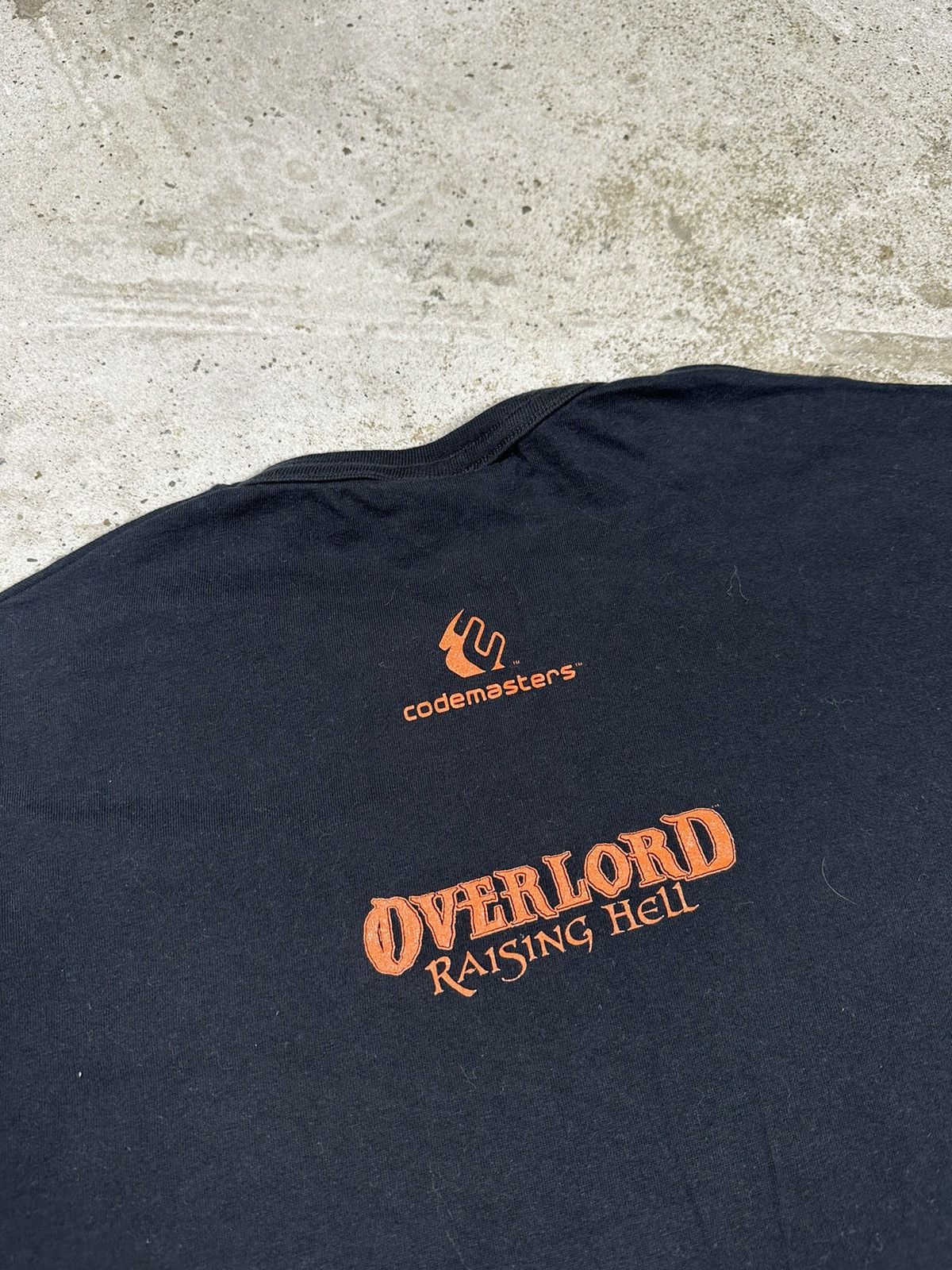 Playstation Vintage 2007 Overlord Raising Hell PS3 Promo Black Tee Size US L / EU 52-54 / 3 - 5 Thumbnail