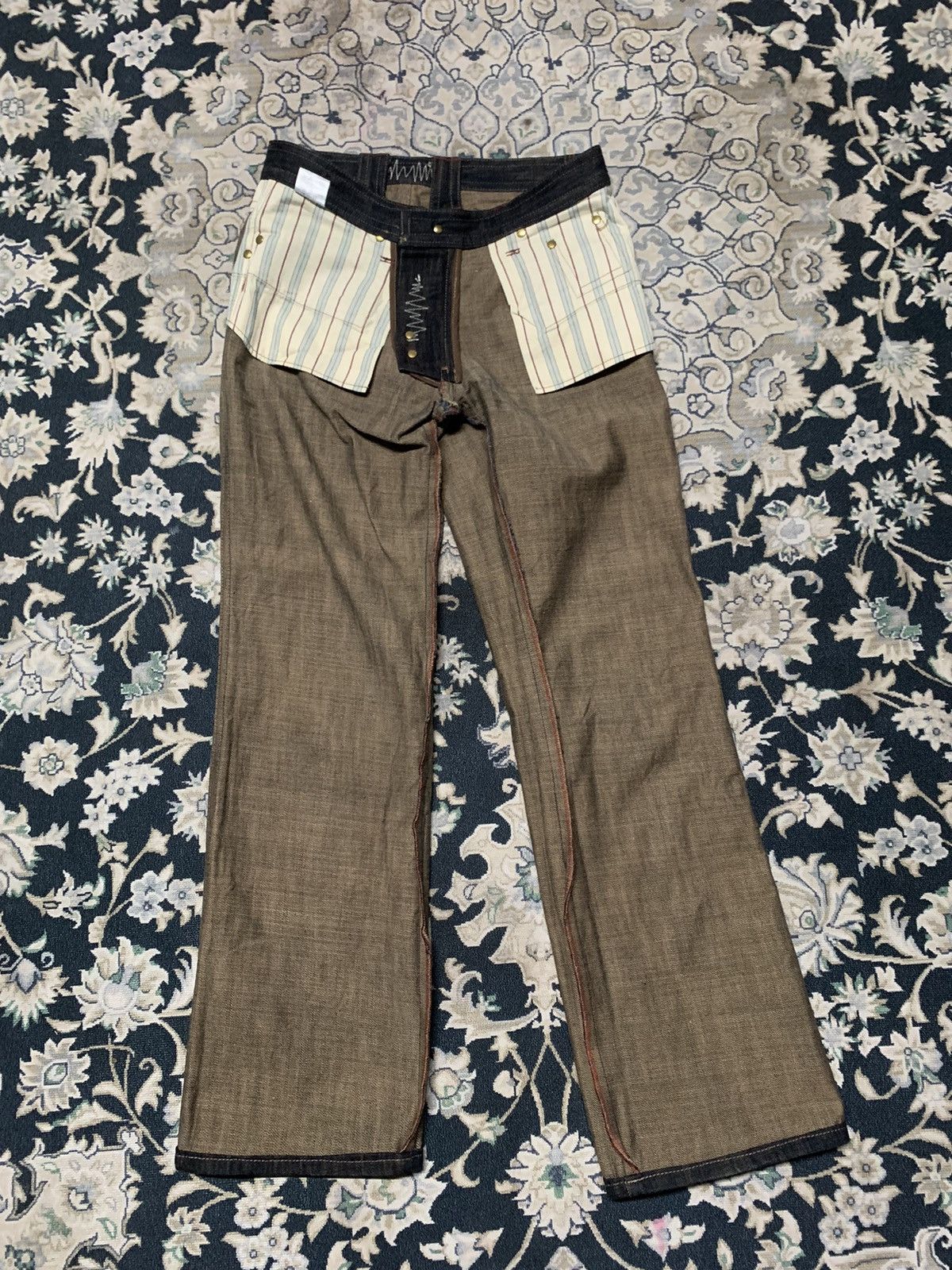 Japanese Brand JAPANESE BRAND KAMISHIMA CHINAMI YELLOW FLAREJEANS Size US 30 / EU 46 - 13 Thumbnail