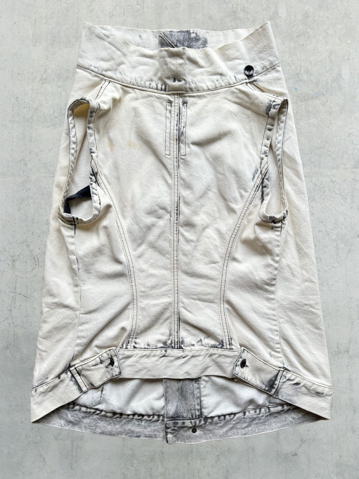 Rick Owens × Rick Owens Drkshdw Rick Owens DRKSHDW Denim Washed Dyed Denim Vest Jacket Size US S / EU 44-46 / 1 - 2 Thumbnail
