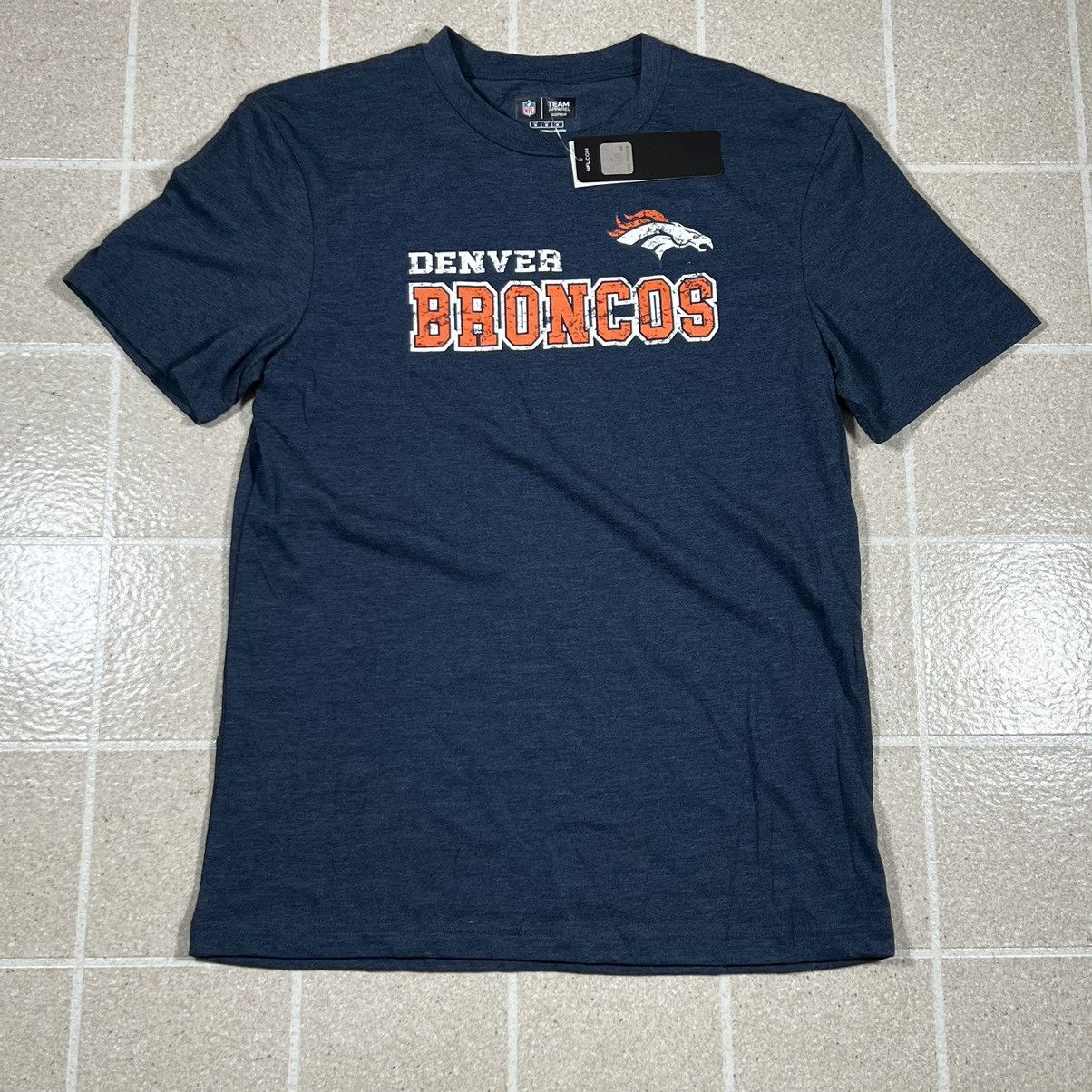 NFL NEW NFL Team Apparel Broncos Tshirt Navy Blue Men's Size M Size US M / EU 48-50 / 2 - 1 Thumbnail