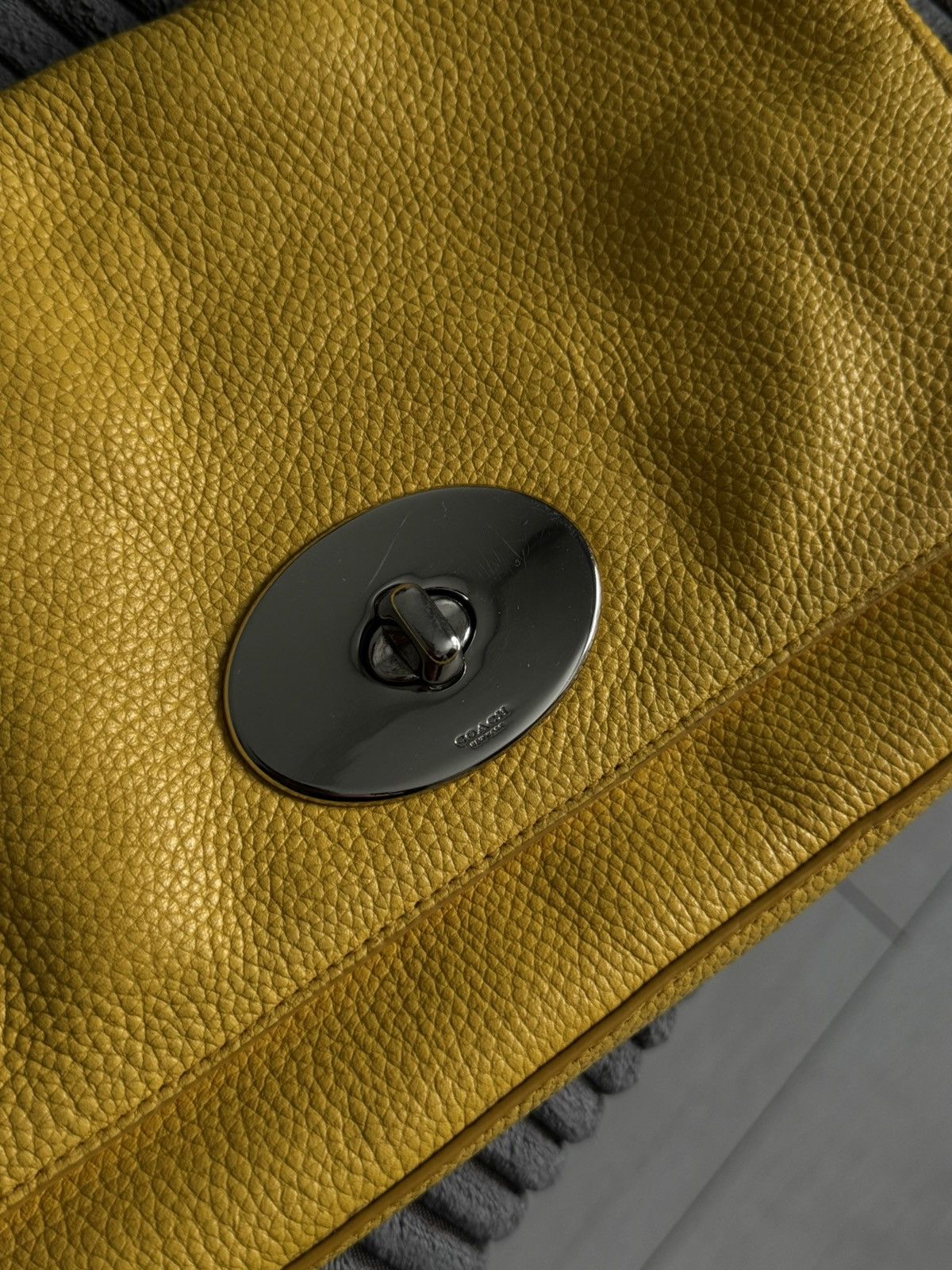Coach Coach Crosstown Yellow Crossbody Leather Luxury Bag Size ONE SIZE - 4 Thumbnail