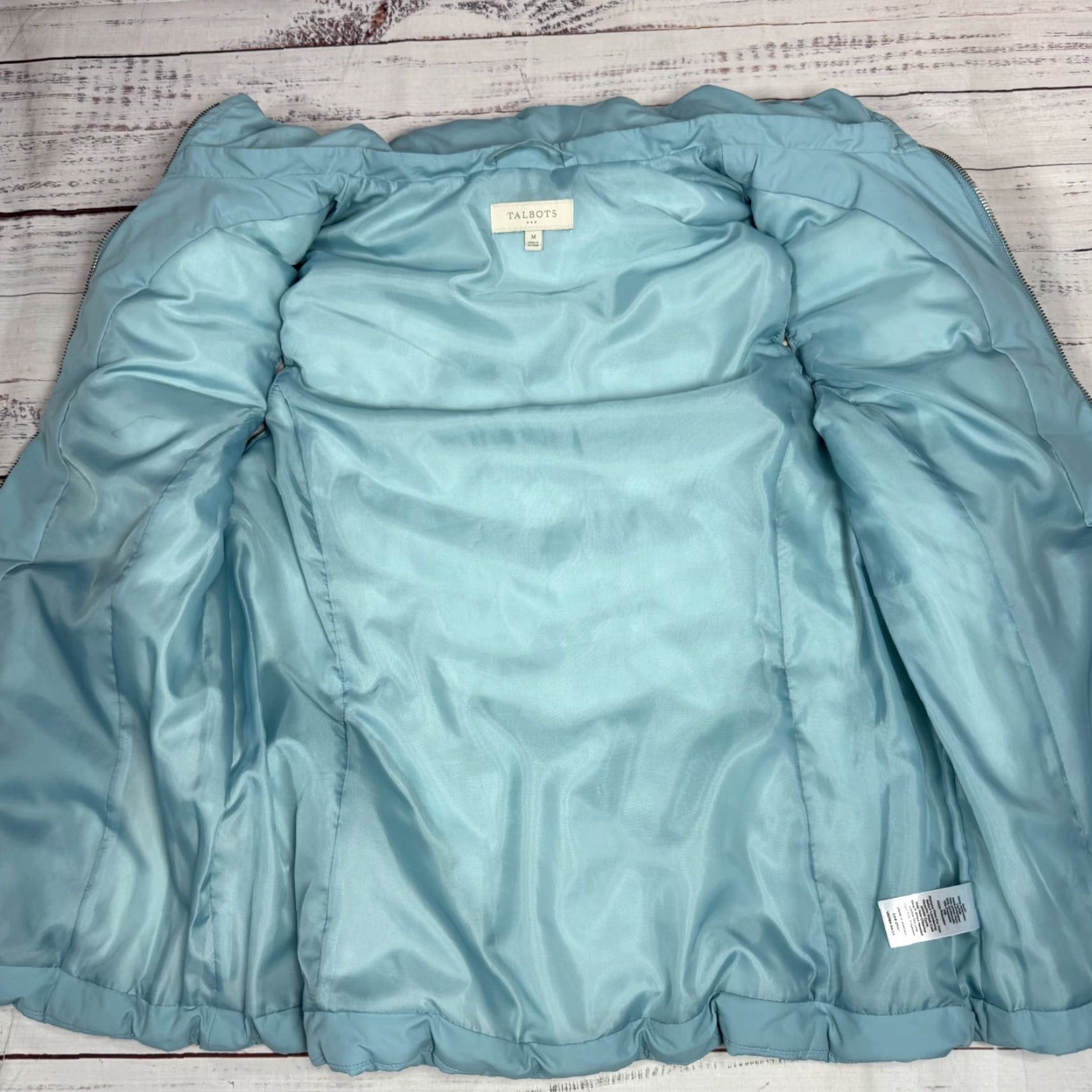Talbots Talbots Women's Blue Quilted Insulated Vest Outdoor Full Zip Sleeveless Sz M Stepped Sleeveless Quilted Vest Insulated Blue Size M / US 6-8 / IT 42-44 - 4 Thumbnail