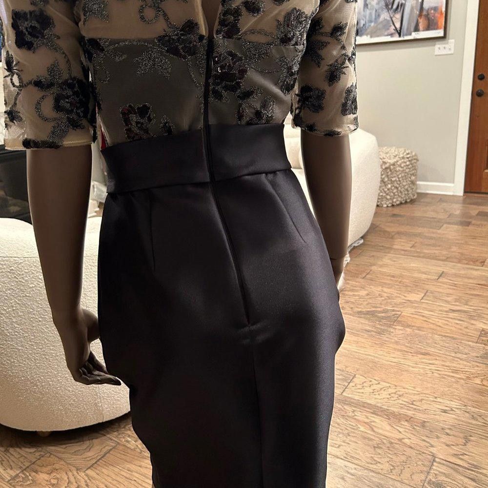 Designer Belle Badgley Mischka Black Tie Dress Size XS / US 0-2 / IT 36-38 - 7 Thumbnail