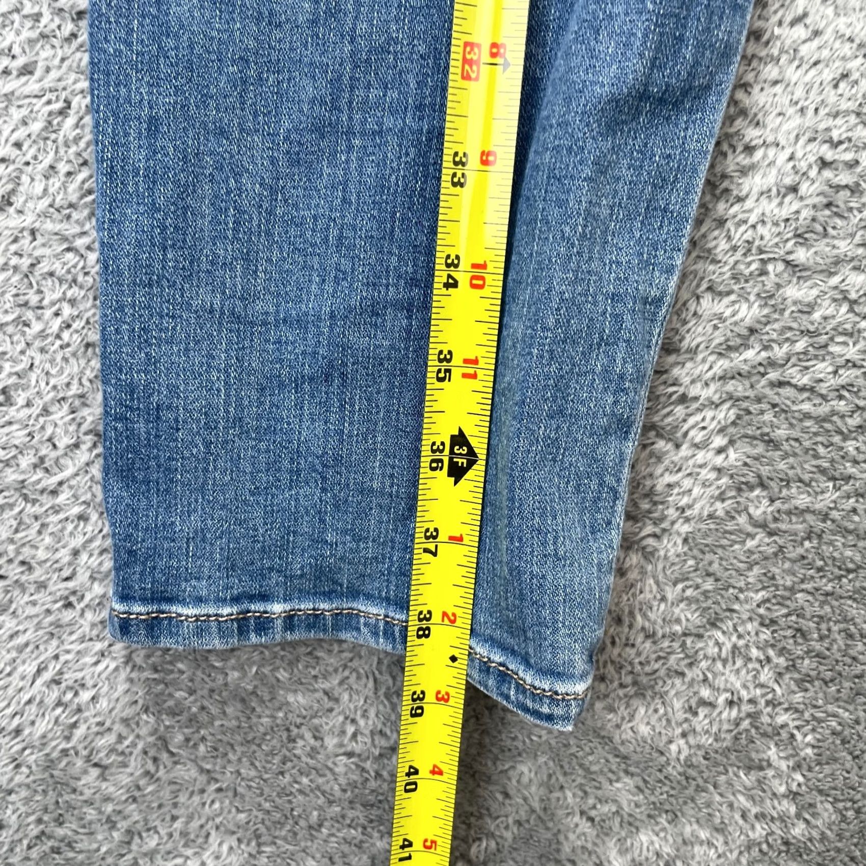 7 For All Mankind 7 For All Mankind Jeans Womens 31 Blue Tapered Leg Whisker Denim Cotton Stretch Regular 5-Pocket Mens? Womens Size 24" / US 00 / IT 34 - 7 Thumbnail