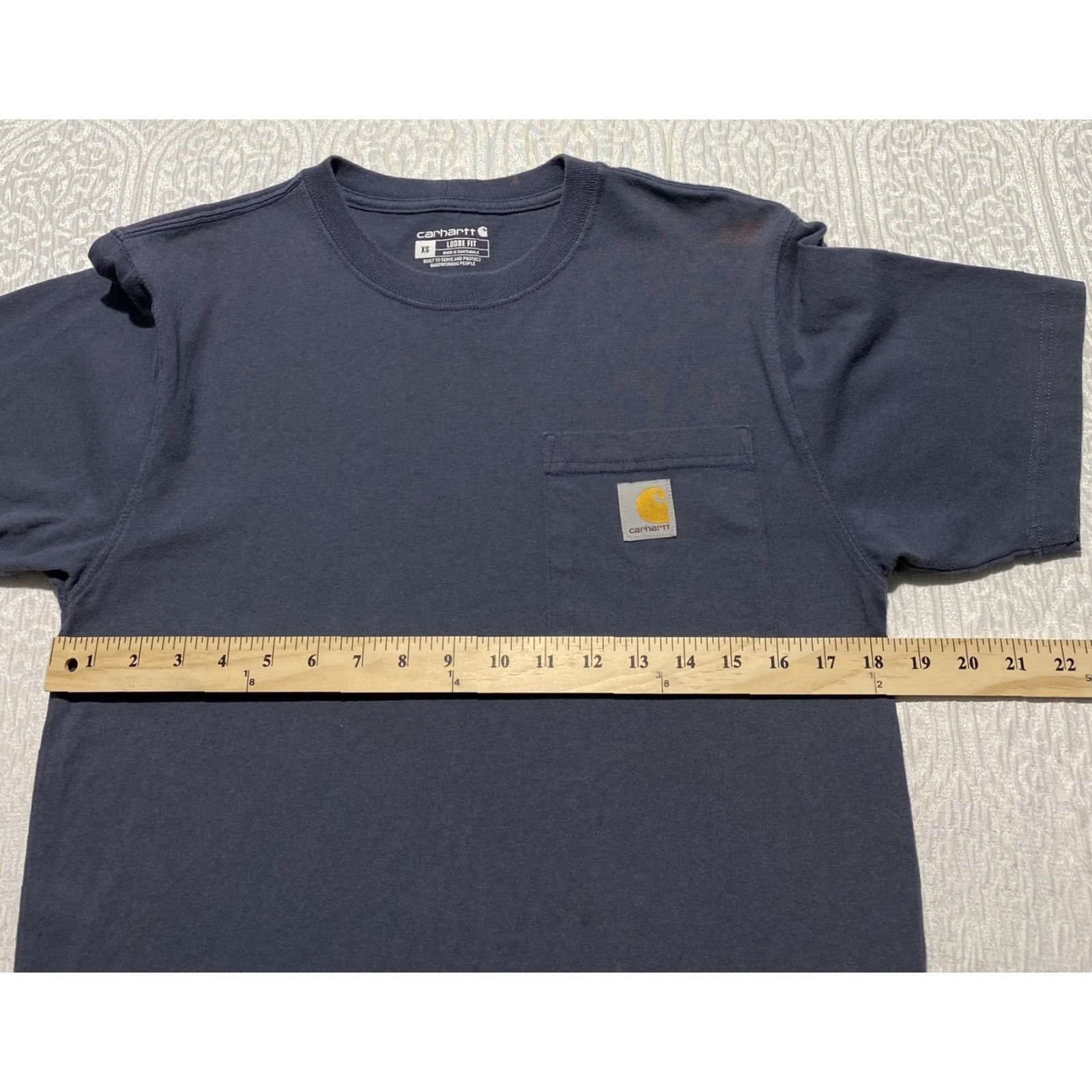 Carhartt VINTAGE Carhartt K87 Pocket Shirt Mens XS Blue Loose Fit Short Sleeve Crewneck Workwear Size US XS / EU 42 / 0 - 6 Thumbnail