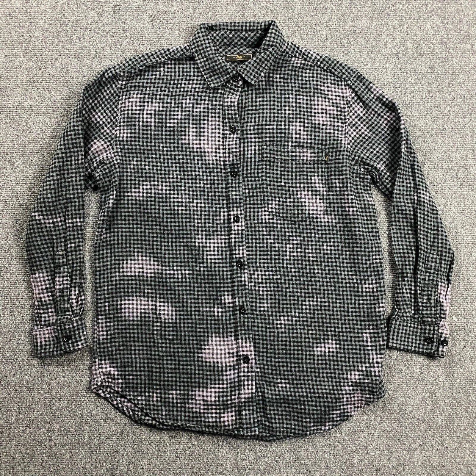 Obey Obey Flannel Shirt Women's XS Gingham Tie Dye Top Button Up Size XS / US 0-2 / IT 36-38 - 1 Thumbnail