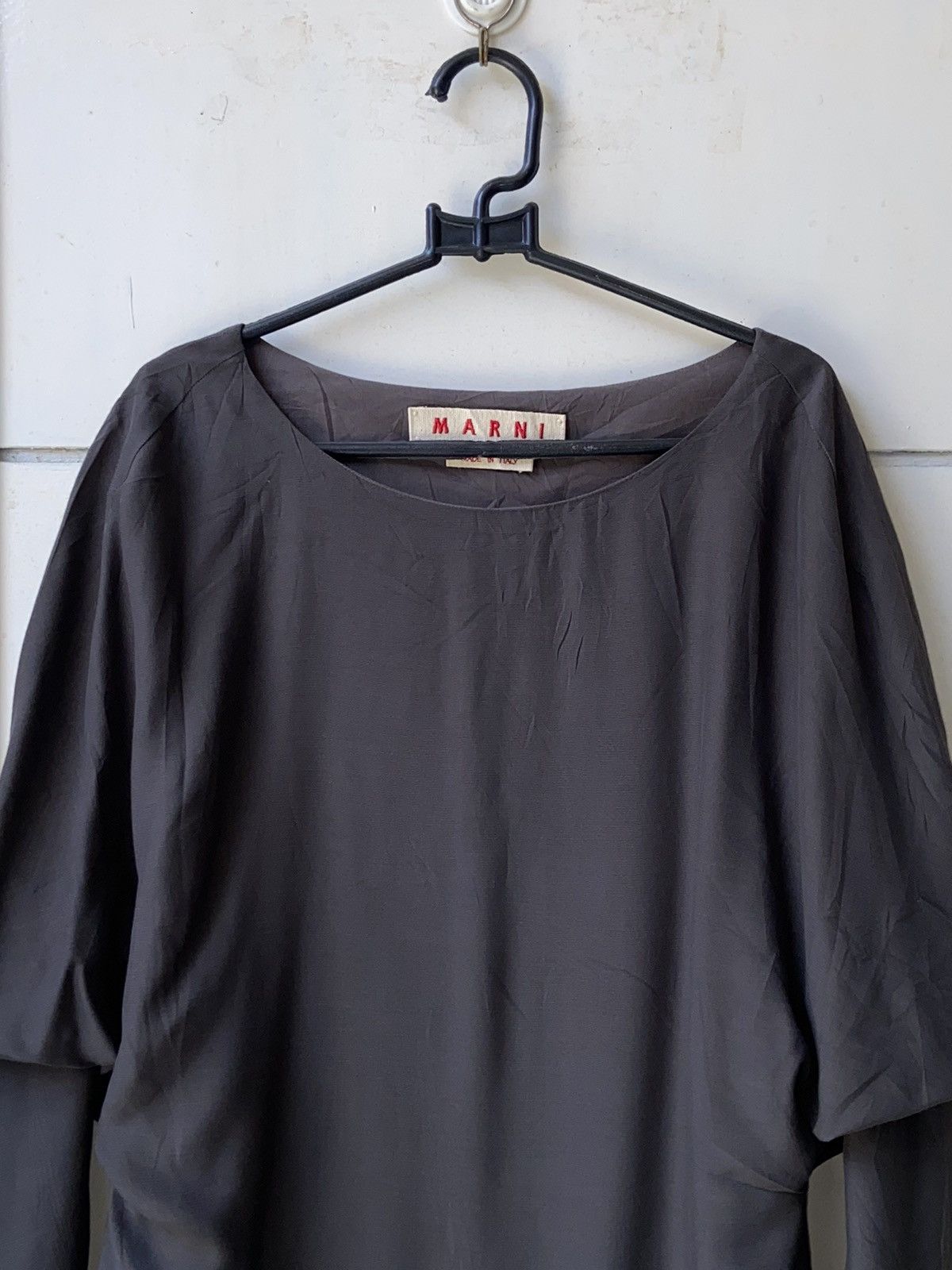Marni MARNI Grey Long Sleeve T-Shirt Size S / US 4 / IT 40 - 9 Thumbnail
