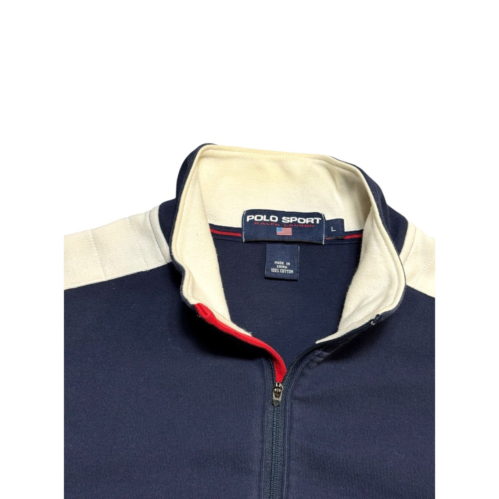 Vintage VINTAGE Polo Sport Sweatshirt Half-Zip Sweatshirt Sz L Blue Logo Embroidered Pullover Men Size US L / EU 52-54 / 3 - 3 Thumbnail