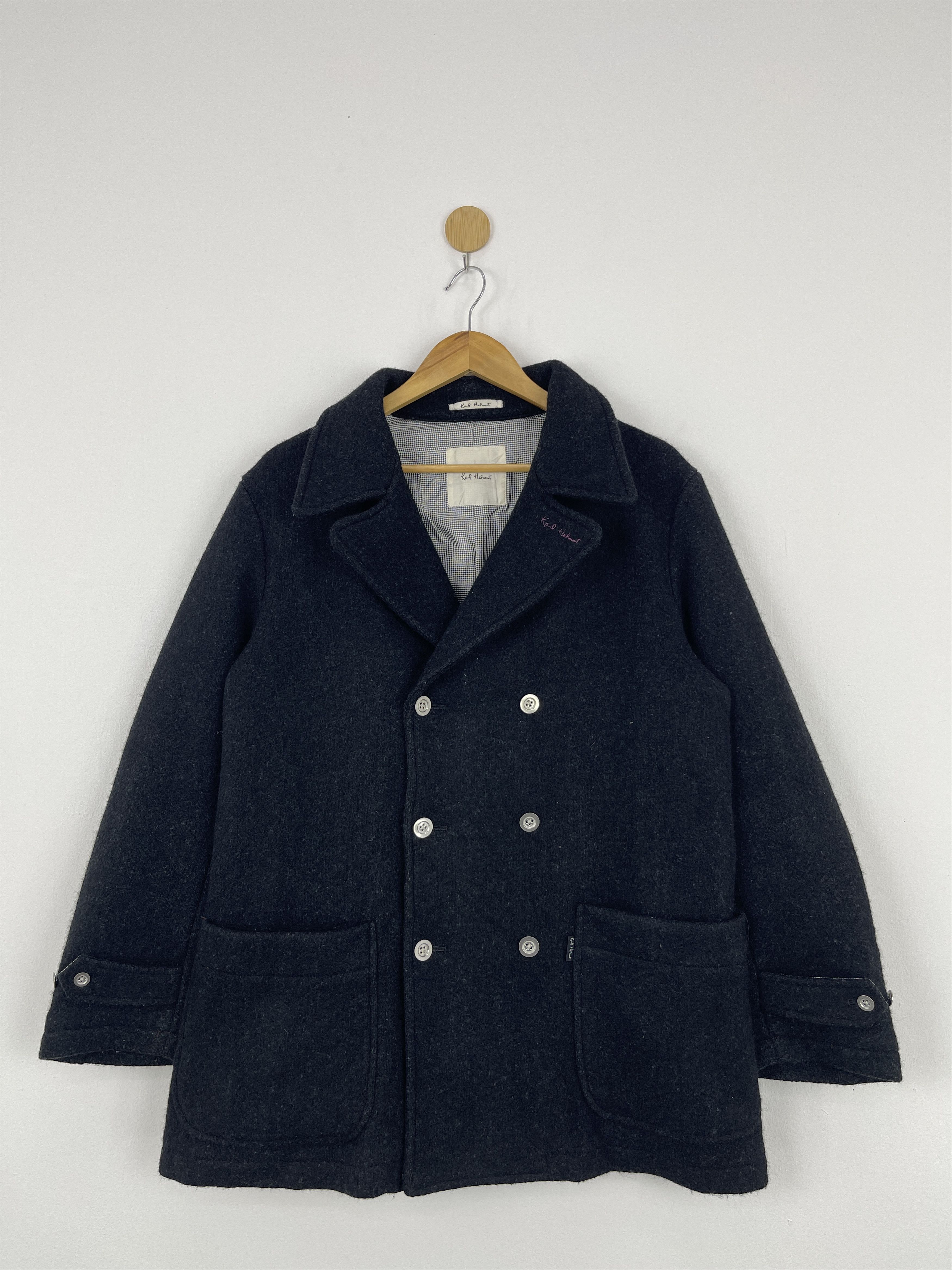 Karl Helmut Vintage Karl Helmut Wool Jacket Button Up JA0003 Size US M / EU 48-50 / 2 - 1 Thumbnail
