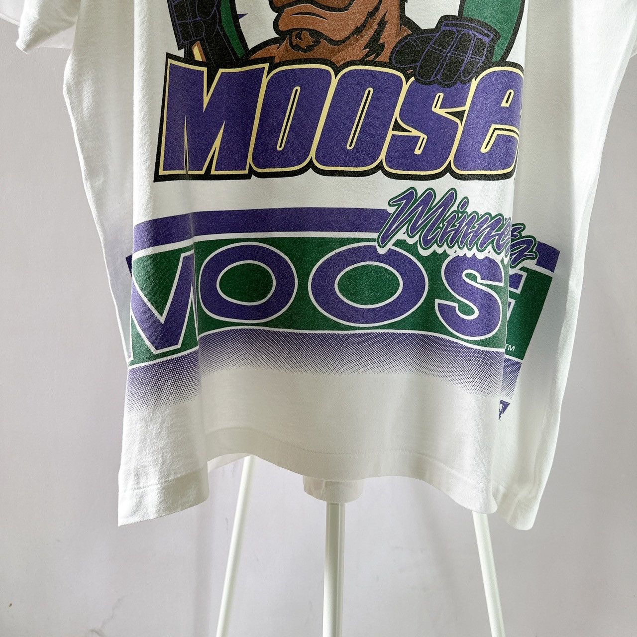 Vintage 90s Minnesota Moose hockey t-shirt/ XL Size US XL / EU 56 / 4 - 4 Thumbnail