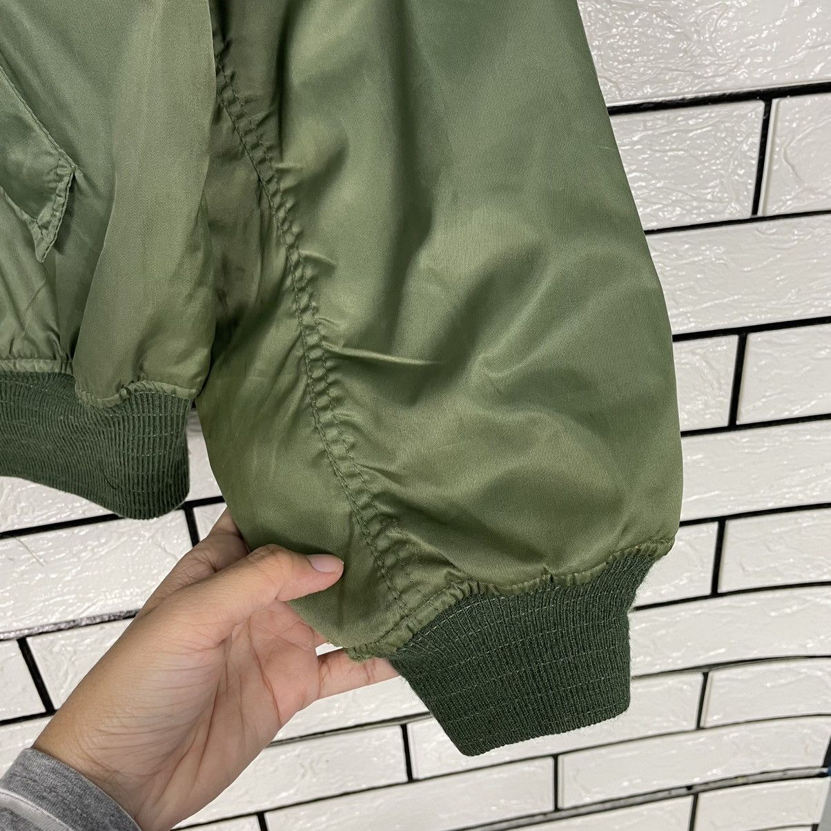 Japanese Brand Phantom Military MA-1 Nylon Flight Bomber Jacket Size US L / EU 52-54 / 3 - 15 Thumbnail