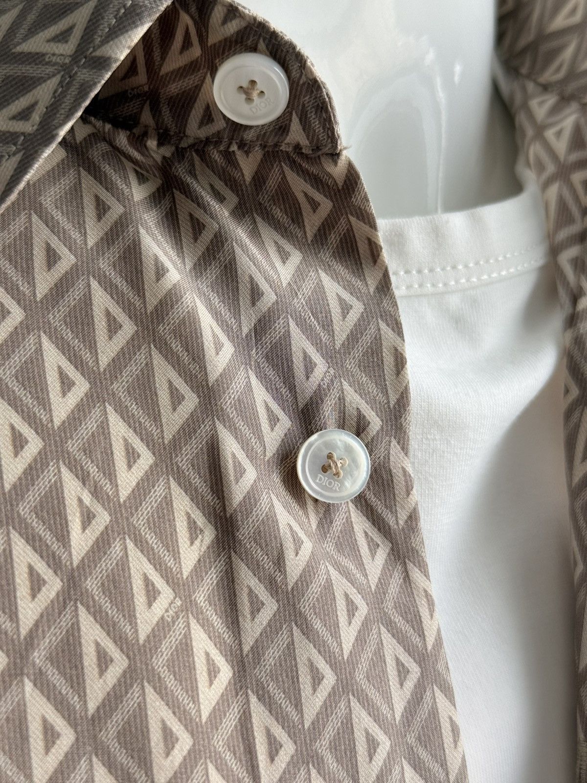 Dior Dior Oblique 100% Silk Set Monogram Beige Pants + Shirt Size US L / EU 52-54 / 3 - 10 Thumbnail